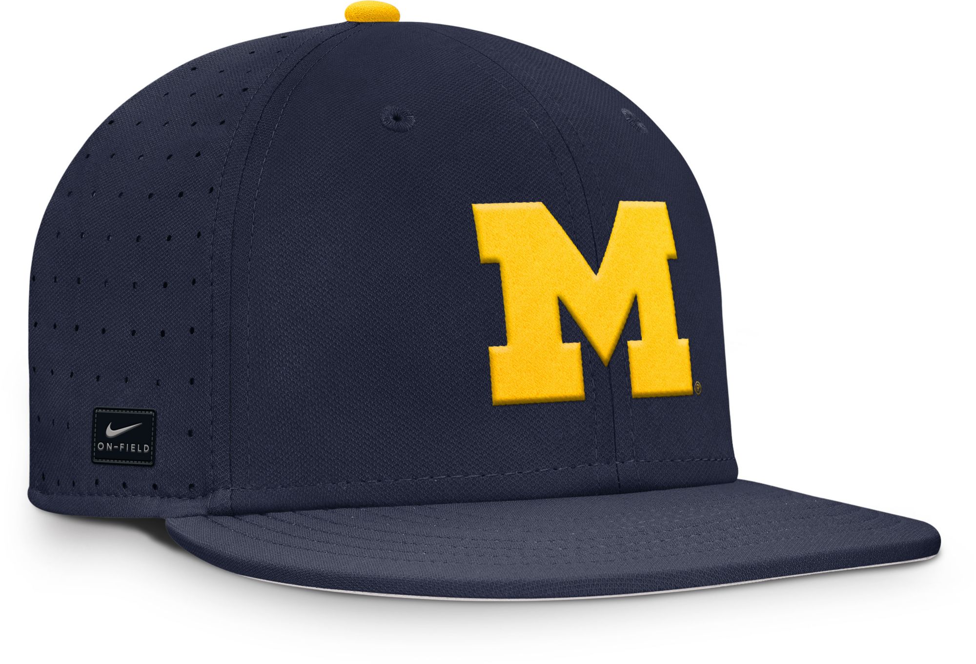 Nike Adult Michigan Wolverines College Navy Aero Fitted Hat product image