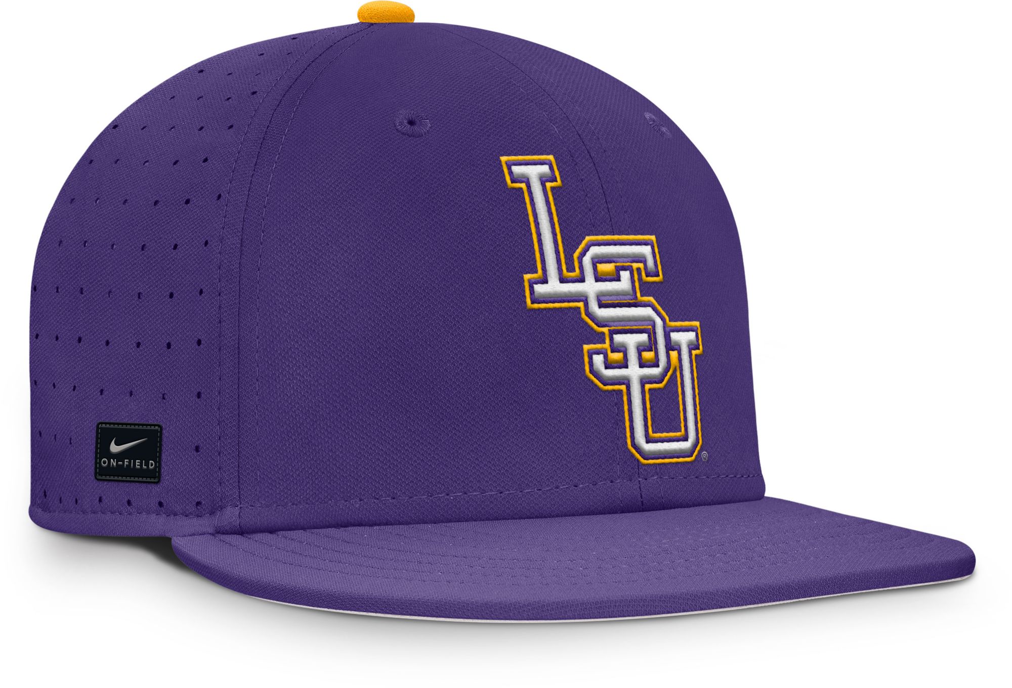 Nike Adult LSU Tigers Court Purple Aero Fitted Hat product image