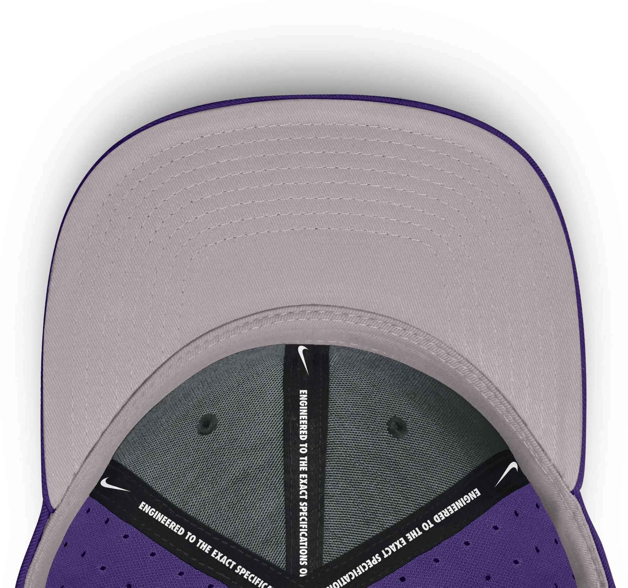 Nike Adult LSU Tigers Court Purple Aero Fitted Hat product image