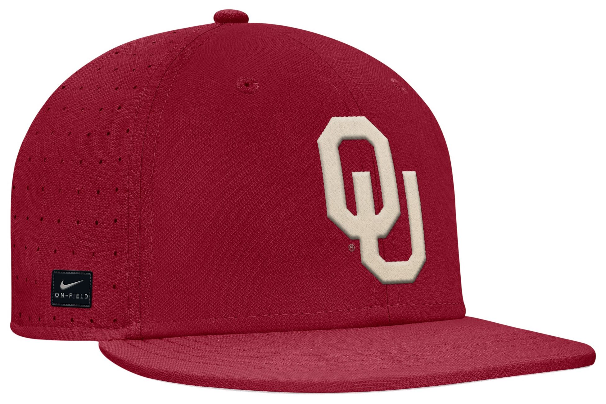 Nike Adult Oklahoma Sooners Team Crimson Aero True Fitted Baseball Hat product image