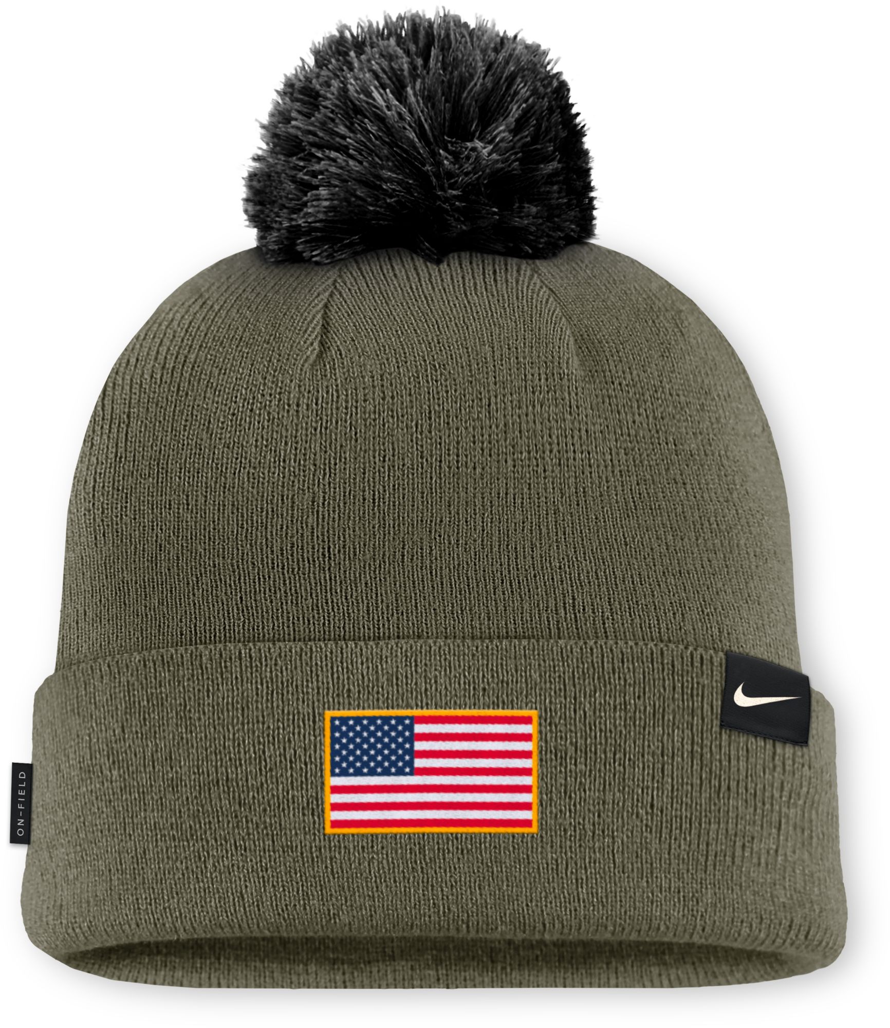 Nike Adult Ohio State Buckeyes Medium Olive 2025 Military Appreciation Knit Hat product image