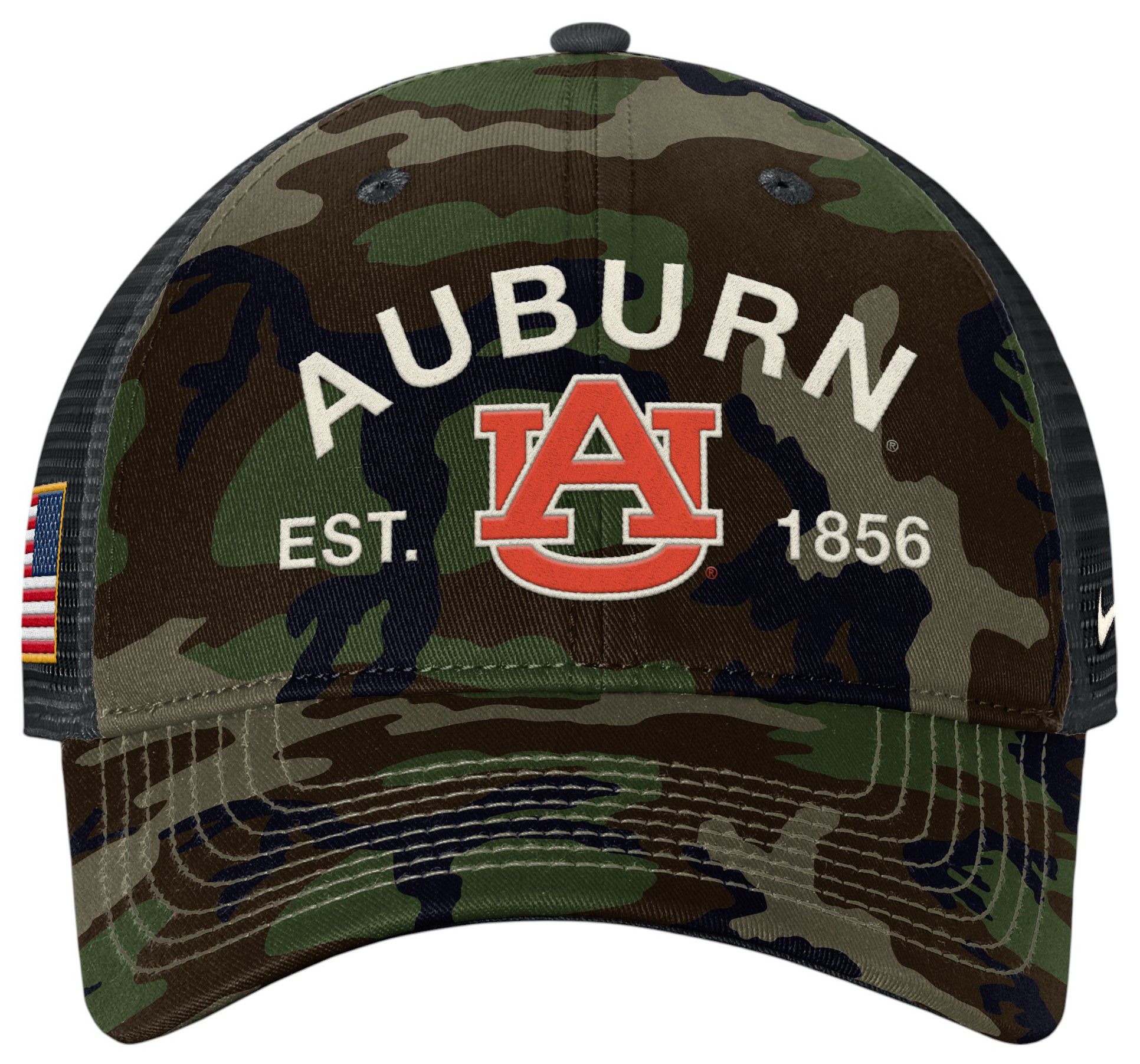 Nike Adult Auburn Tigers Medium Olive 2025 Military Appreciation Trucker Hat product image