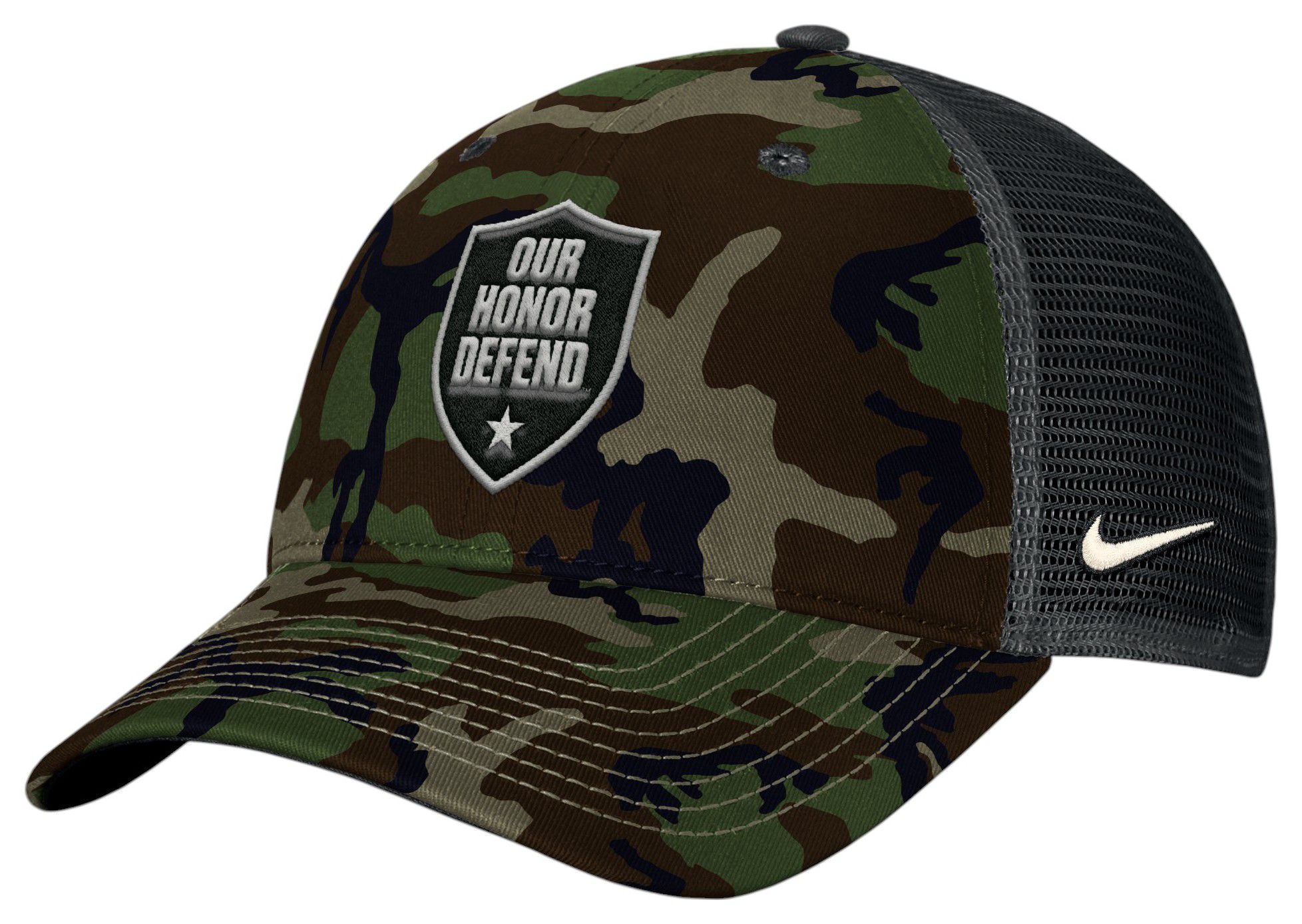 Nike Adult Ohio State Buckeyes Medium Olive 2025 Military Appreciation Trucker Hat product image