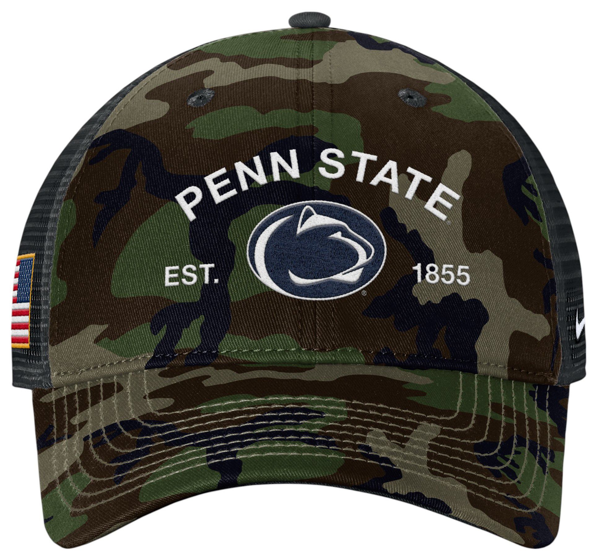 Nike Adult Penn State Nittany Lions Medium Olive 2025 Military Appreciation Trucker Hat product image