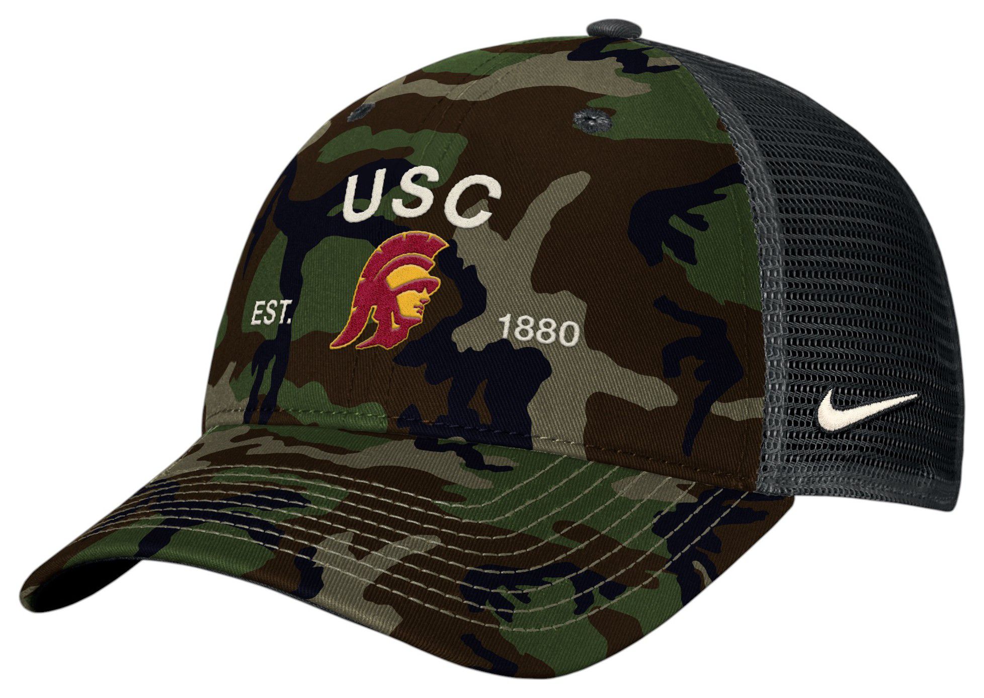 Nike Adult USC Trojans Medium Olive 2025 Military Appreciation Trucker Hat product image