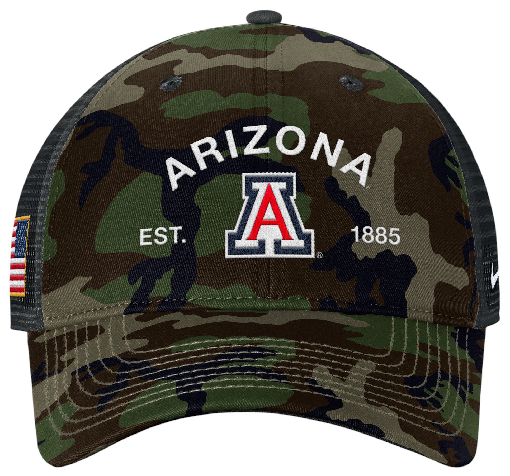 Nike Adult Arizona Wildcats Medium Olive 2025 Military Appreciation Trucker Hat product image