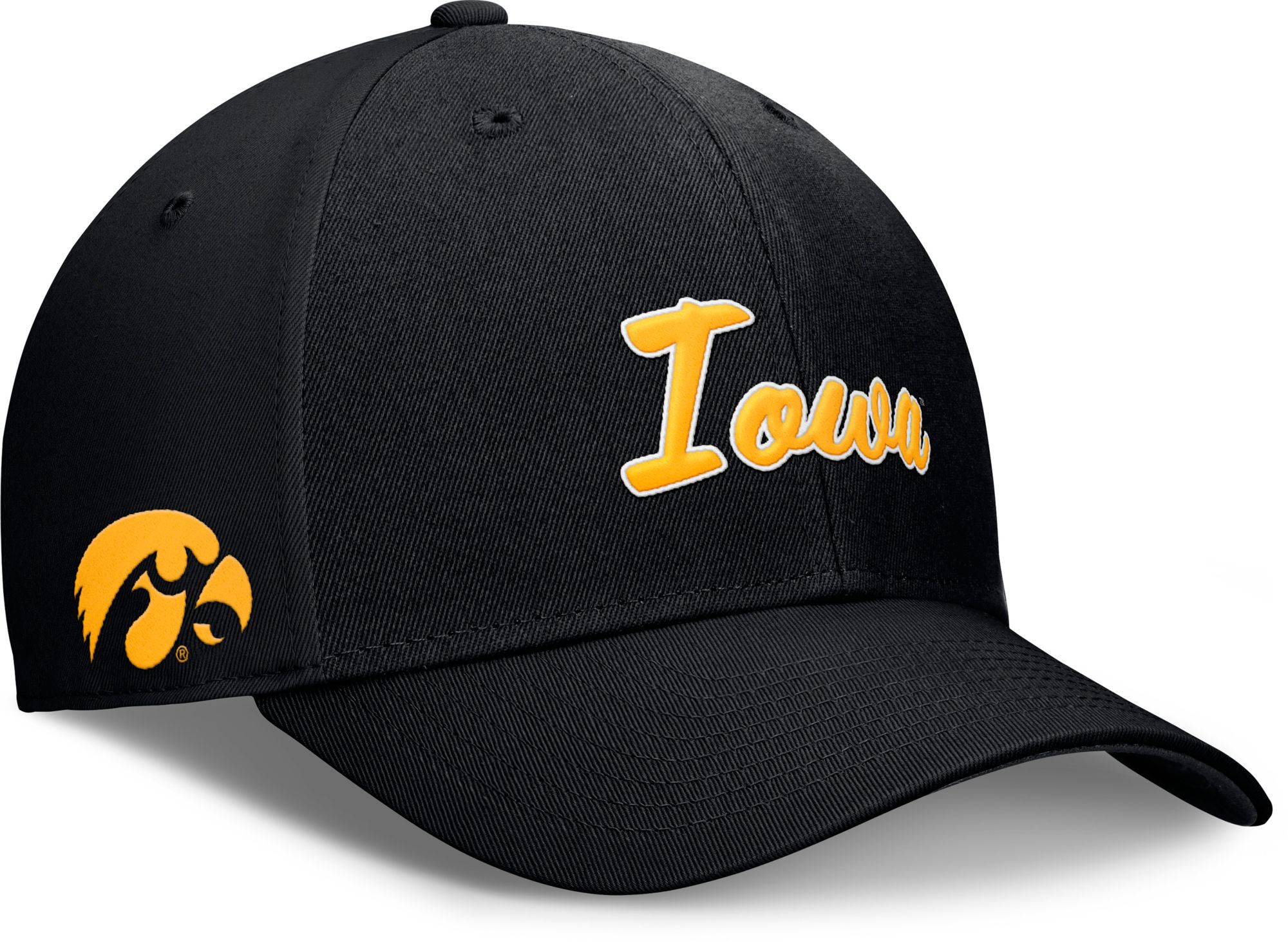Nike Men's Iowa Hawkeyes Black Script Adjustable Hat product image