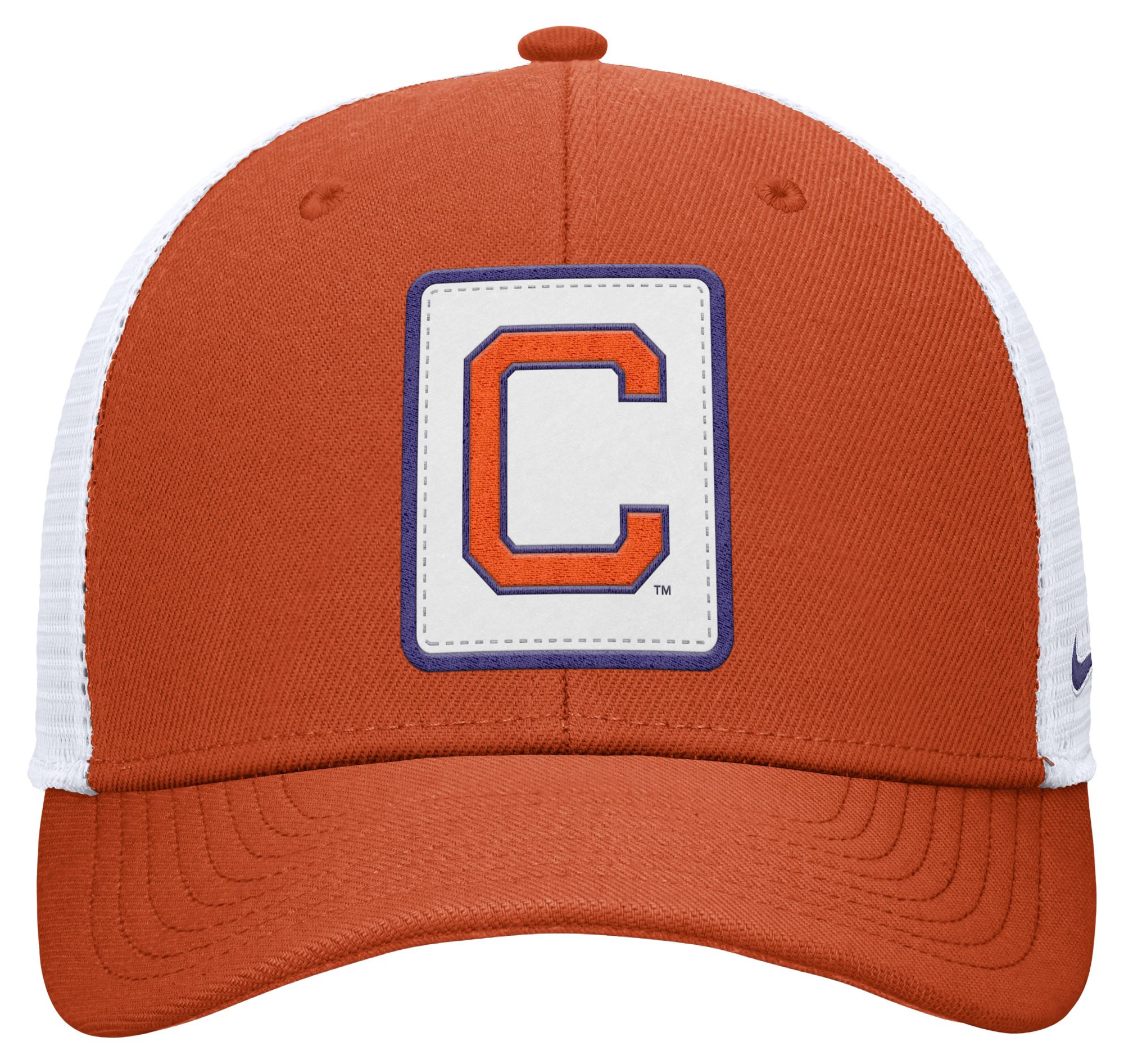 Nike Adult Clemson Tigers University Orange Patch Structured Rise Trucker Hat product image