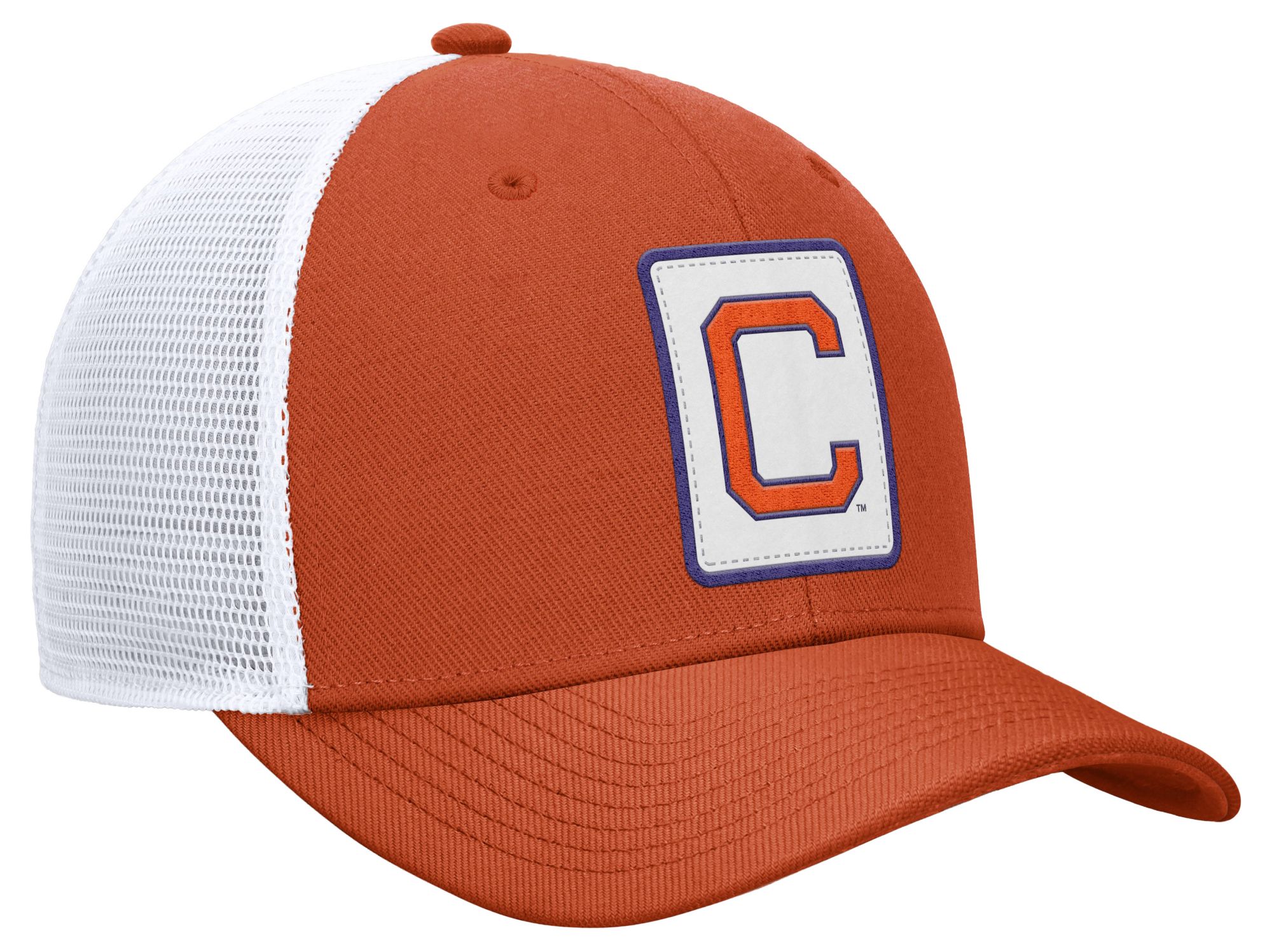 Nike Adult Clemson Tigers University Orange Patch Structured Rise Trucker Hat product image