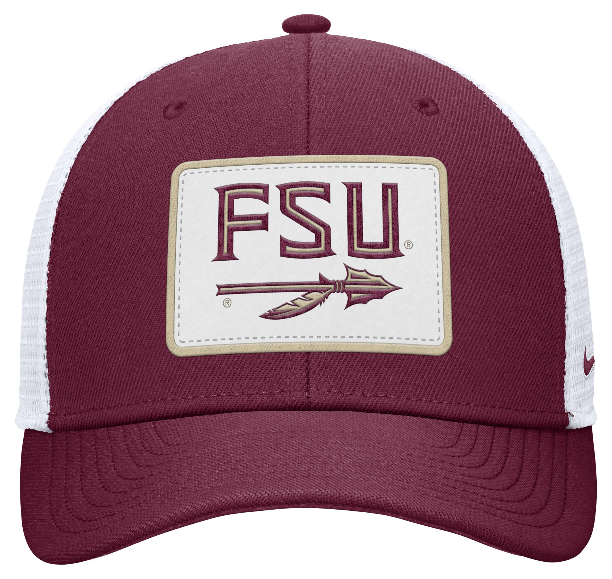 Nike Adult Florida State Seminoles Team Maroon Patch Structured Rise Trucker Hat product image