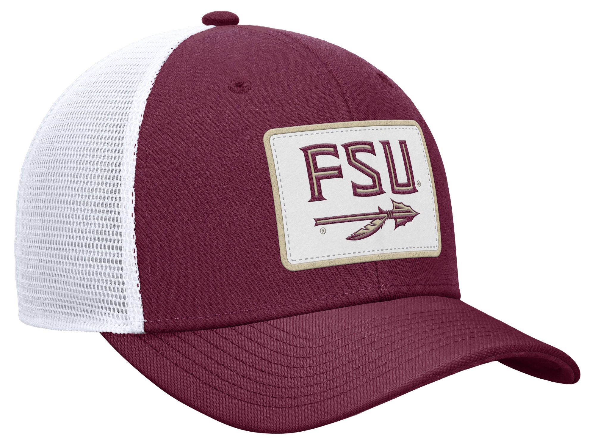 Nike Adult Florida State Seminoles Team Maroon Patch Structured Rise Trucker Hat product image