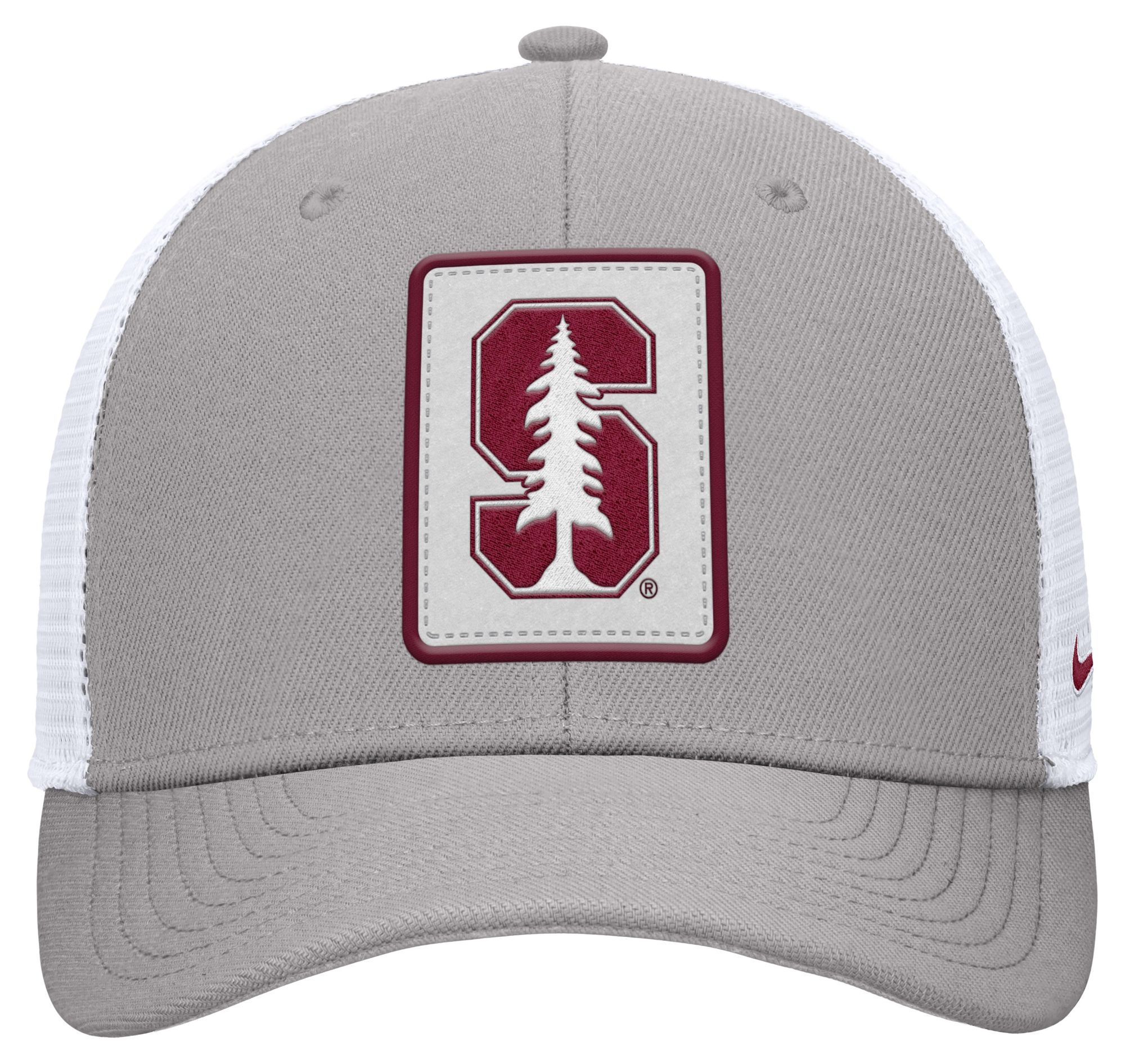 Nike Adult Stanford Cardinal Pewter Patch Structured Rise Trucker Hat product image