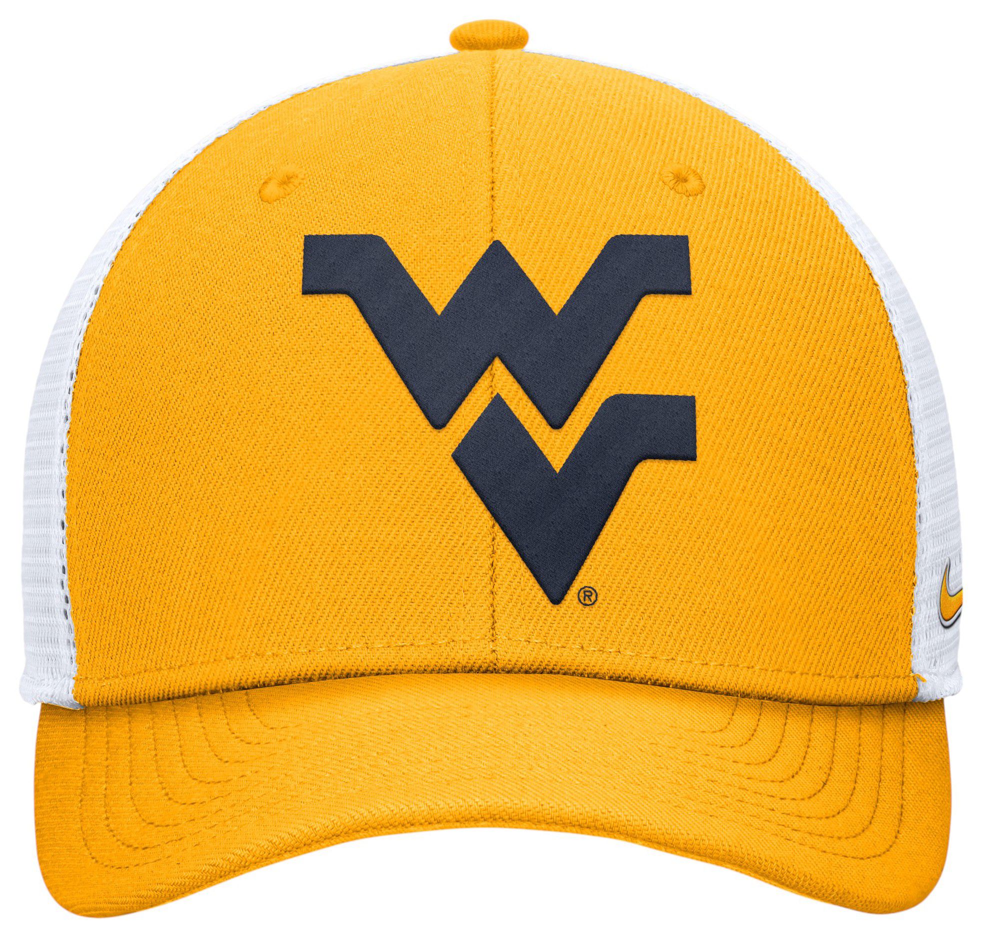 Nike Adult West Virginia Mountaineers University Gold Rise Logo Trucker Hat product image