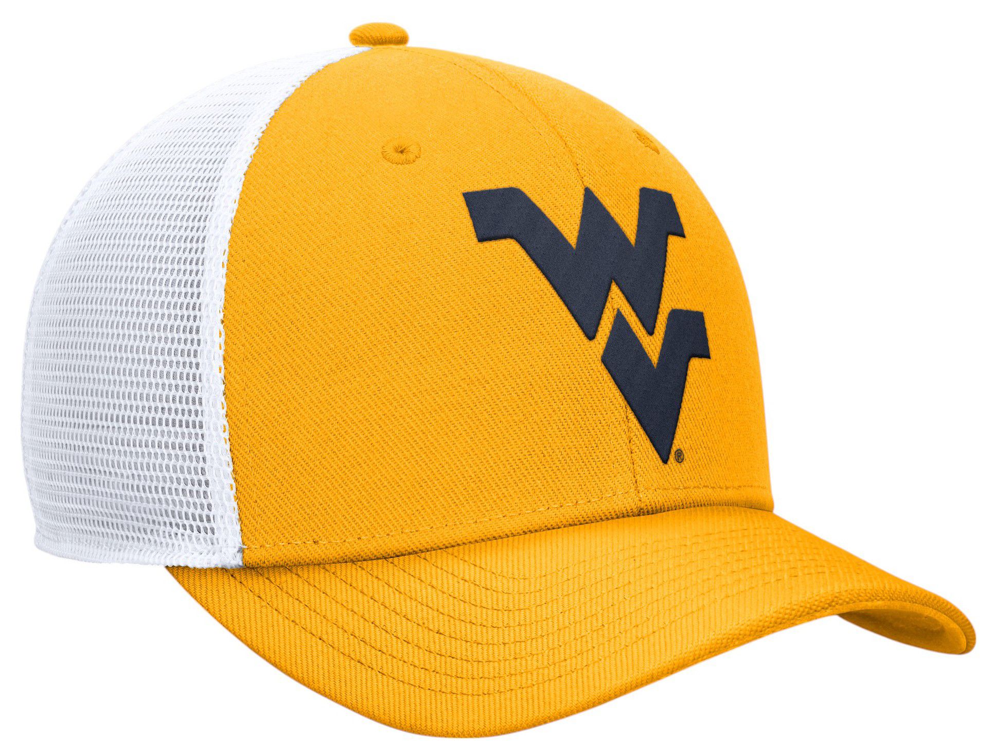 Nike Adult West Virginia Mountaineers University Gold Rise Logo Trucker Hat product image