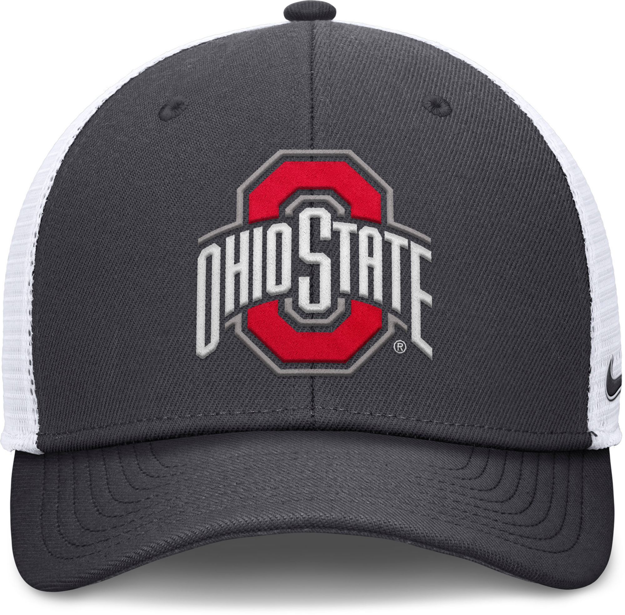 Nike Adult Ohio State Buckeyes Anthracite Rise Logo Trucker Hat product image