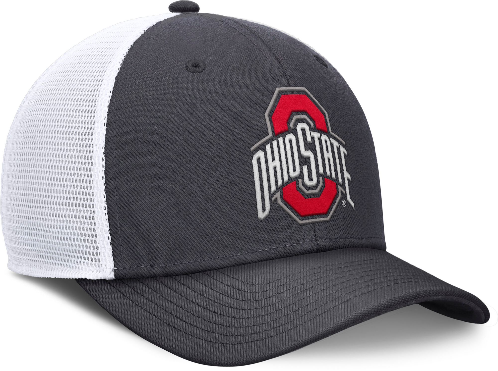 Nike Adult Ohio State Buckeyes Anthracite Rise Logo Trucker Hat product image