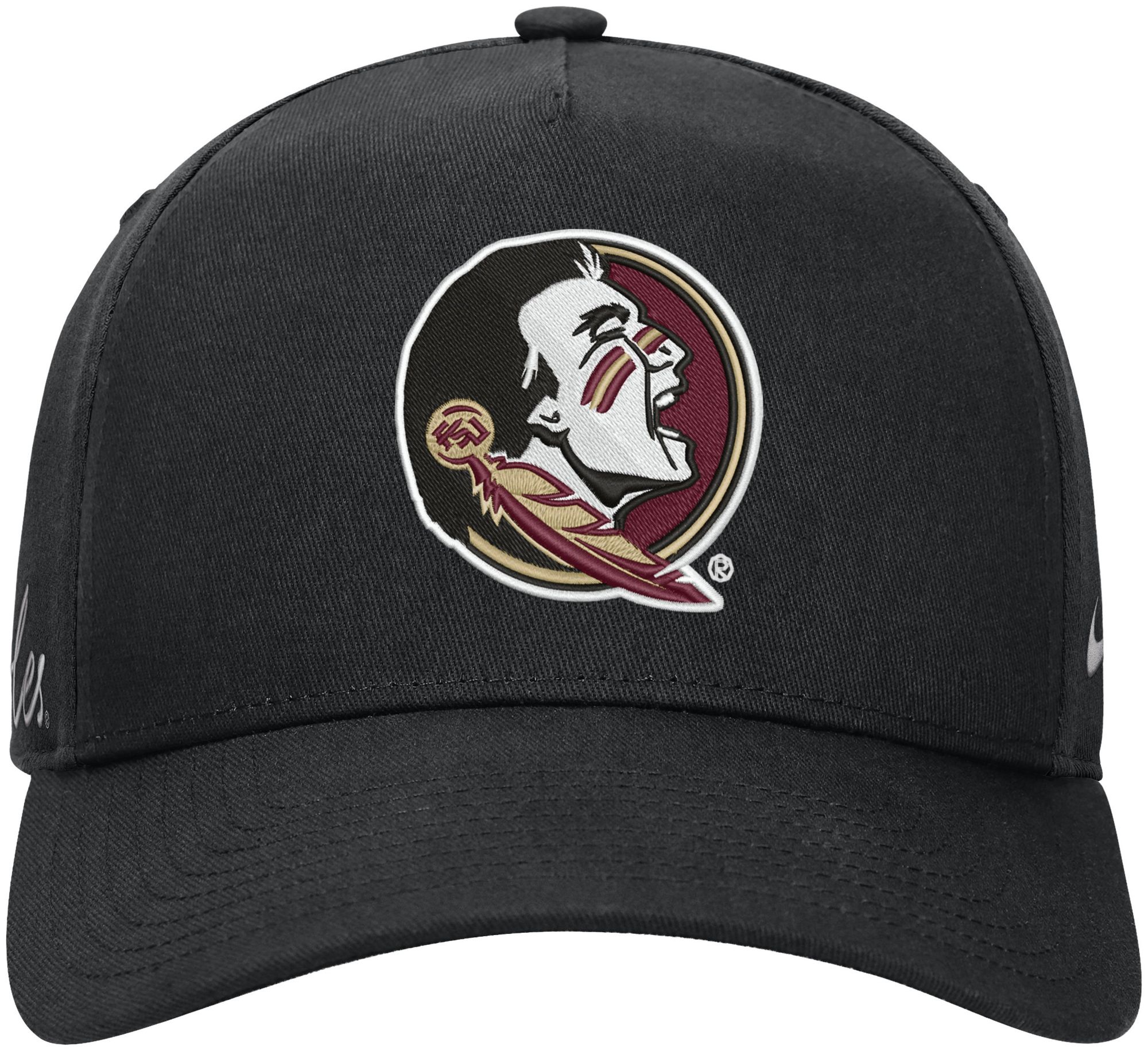 Nike Adult Florida State Seminoles Black Rise A-Frame Adjustable Hat product image