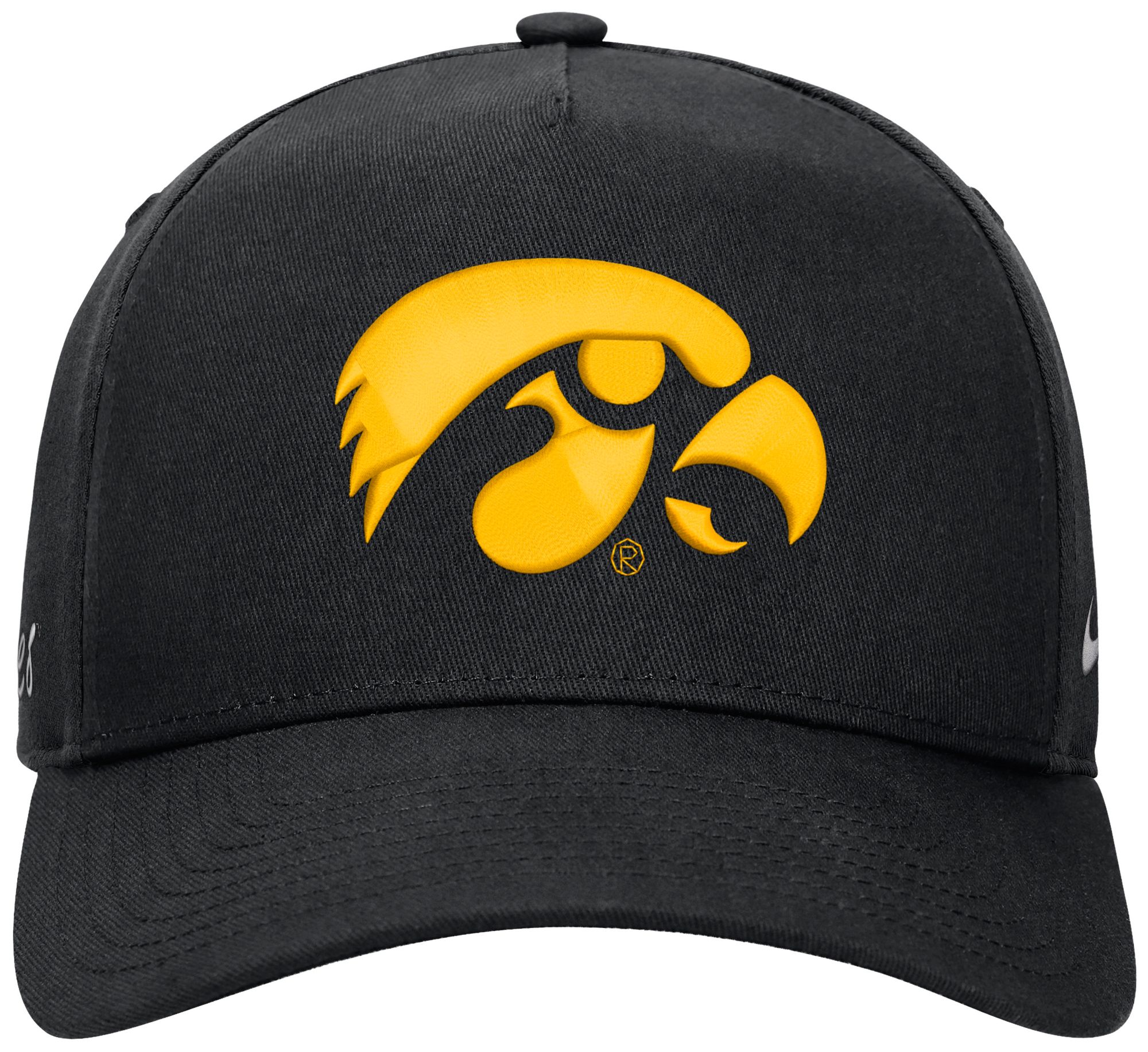 Nike Adult Iowa Hawkeyes Black Rise A-Frame Adjustable Hat product image