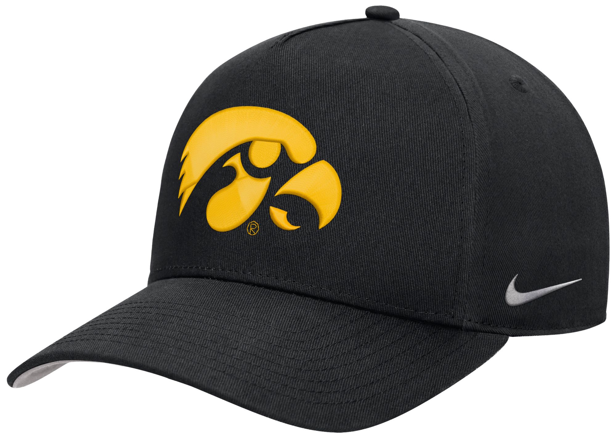 Nike Adult Iowa Hawkeyes Black Rise A-Frame Adjustable Hat product image