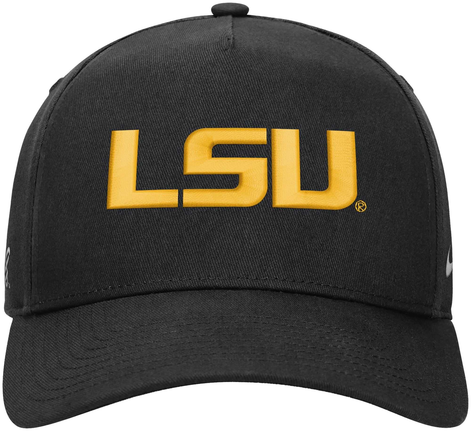 Nike Adult LSU Tigers Black Rise A-Frame Adjustable Hat product image