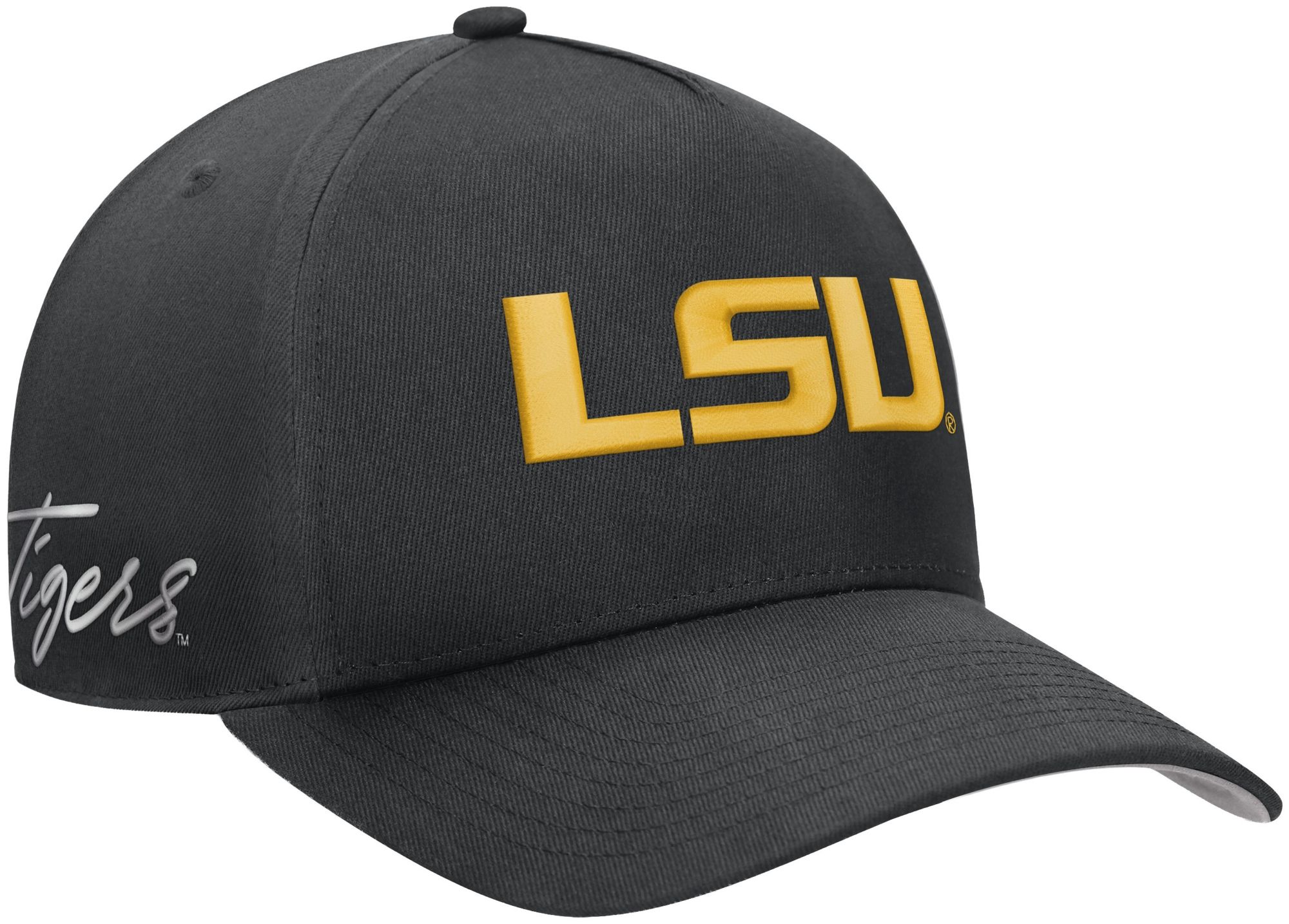 Nike Adult LSU Tigers Black Rise A-Frame Adjustable Hat product image