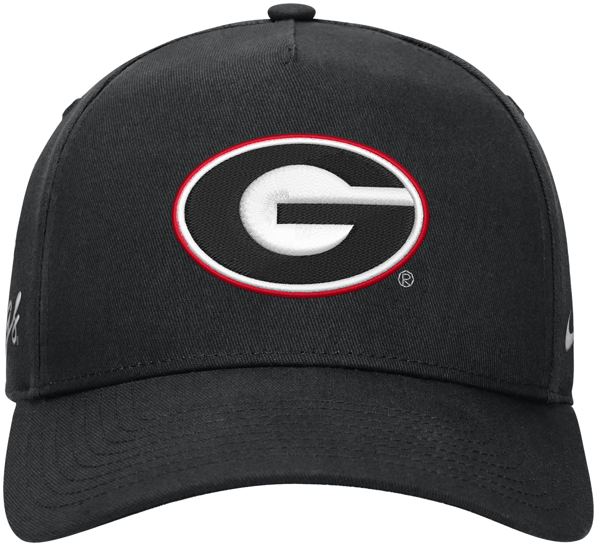 Nike Adult Georgia Bulldogs Black Rise A-Frame Adjustable Hat product image