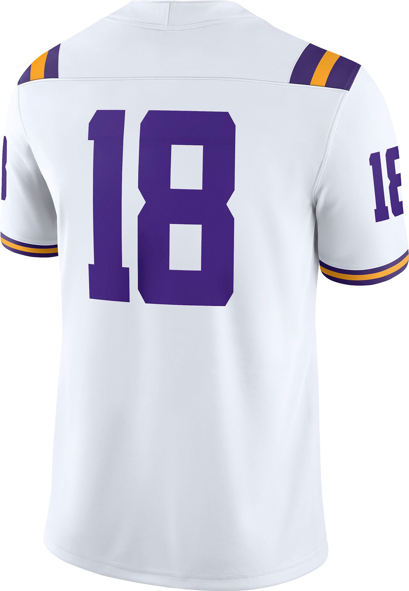 Nike Men's LSU Tigers #18 White Dri-FIT Replica Football Game Jersey product image