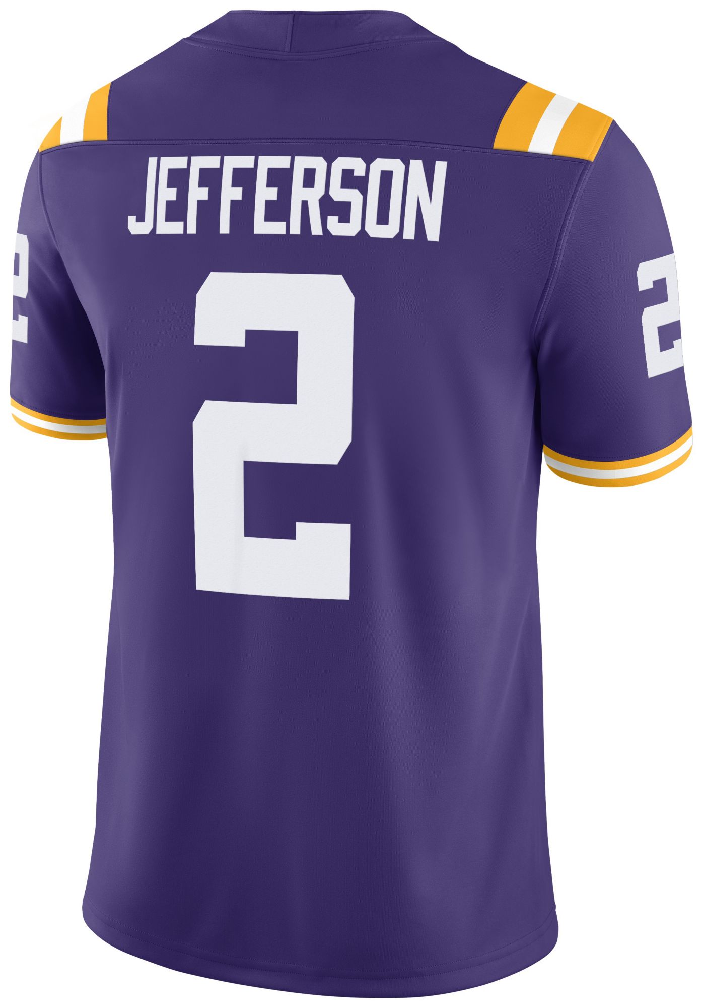 Nike Men's LSU Tigers Justin Jefferson #2 Purple Dri-FIT Replica Football Game Jersey product image