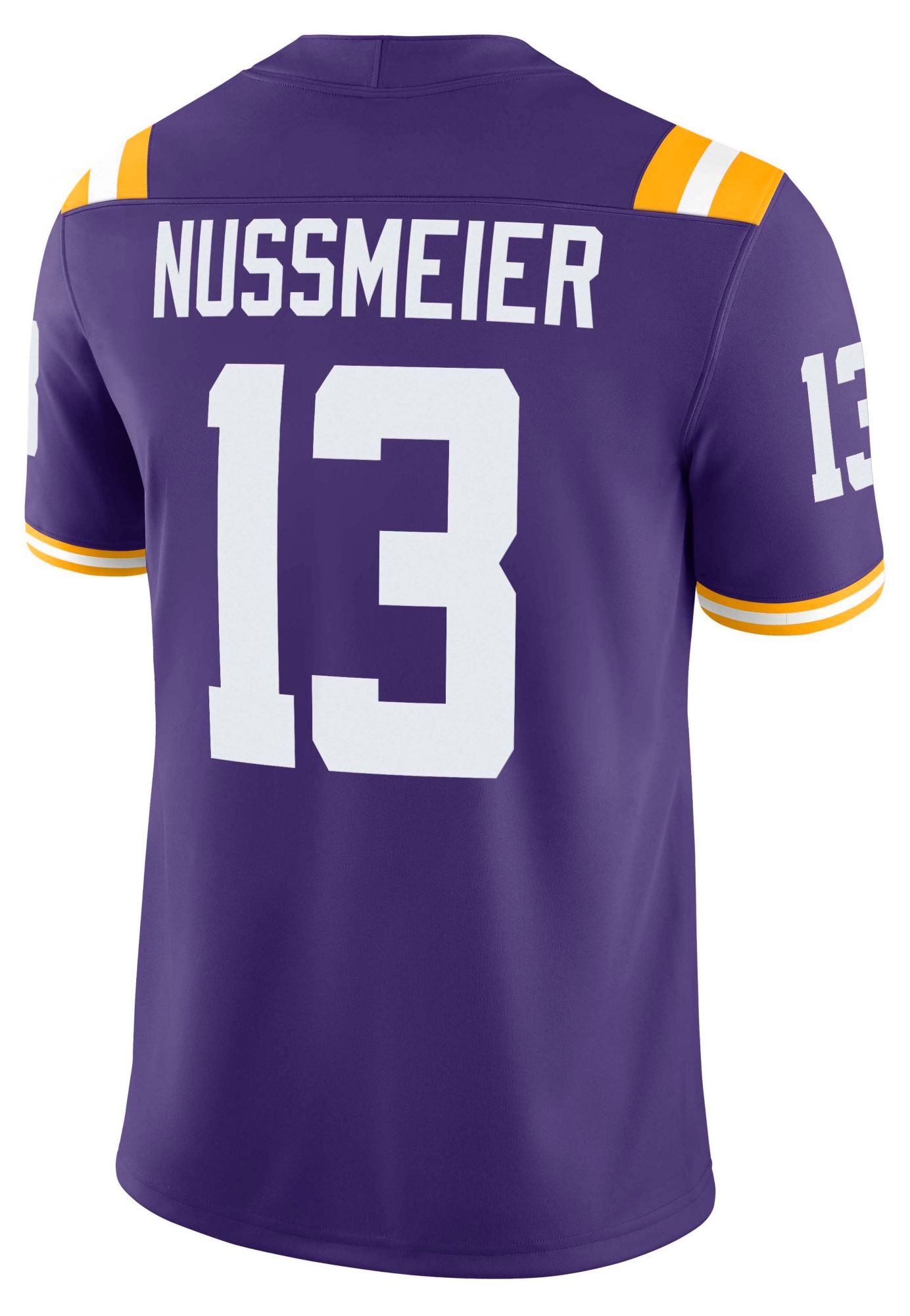 Nike Men's LSU Tigers Garrett Nussmeier #13 Purple Jersey product image