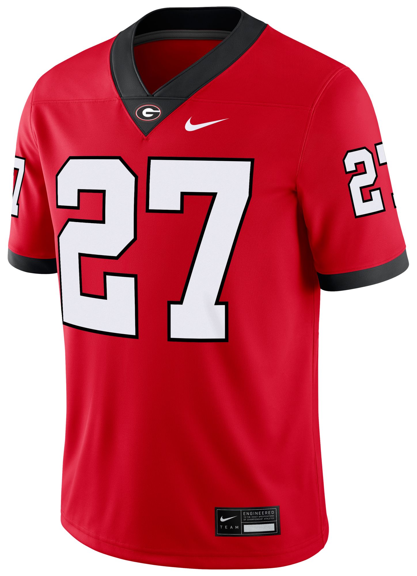 Nike Men's Georgia Bulldogs Nick Chubb #27 Red Dri-FIT Replica Football Game Jersey product image