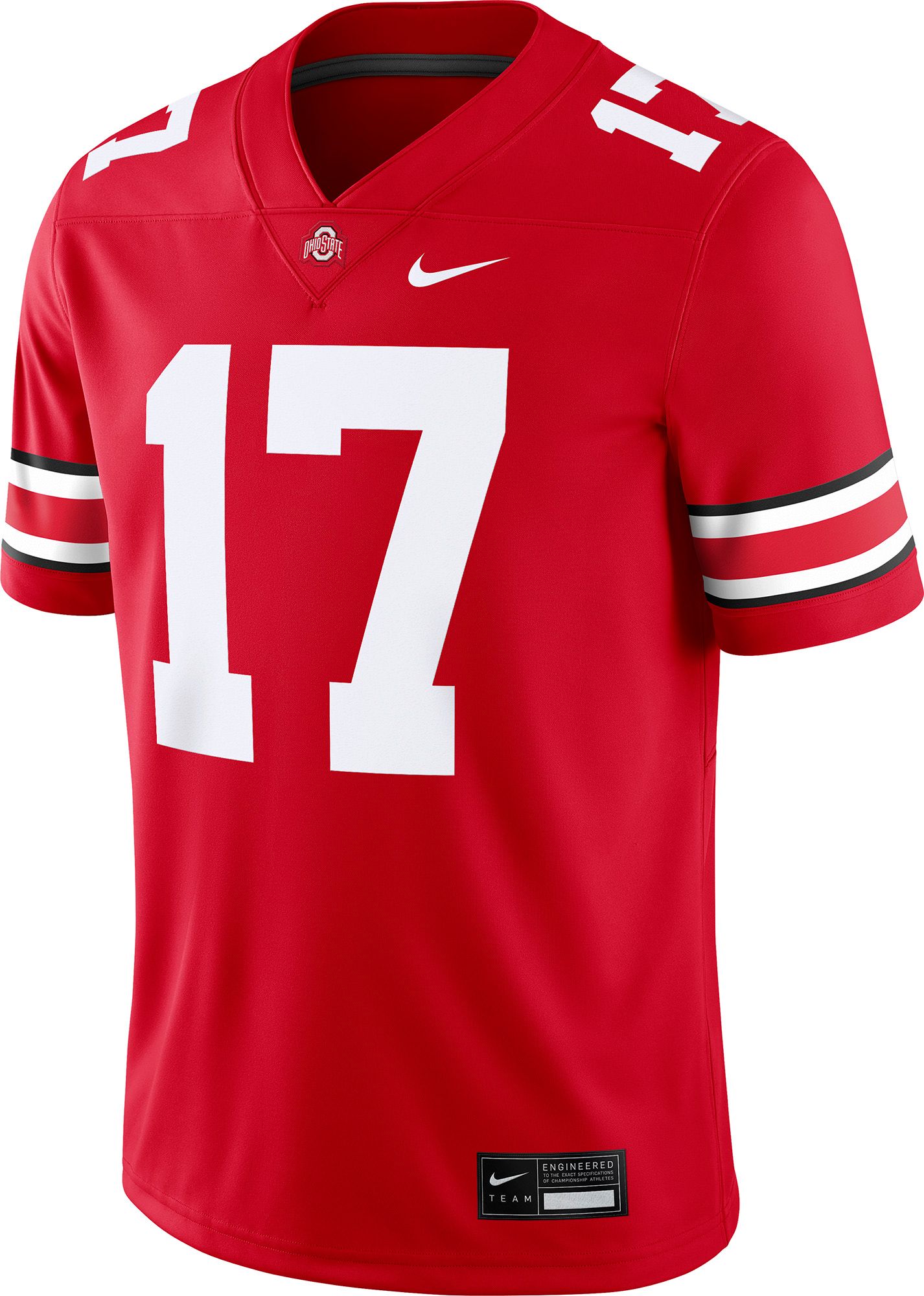 Nike Men's Ohio State Buckeyes Red Carnell Tate #17 Jersey product image