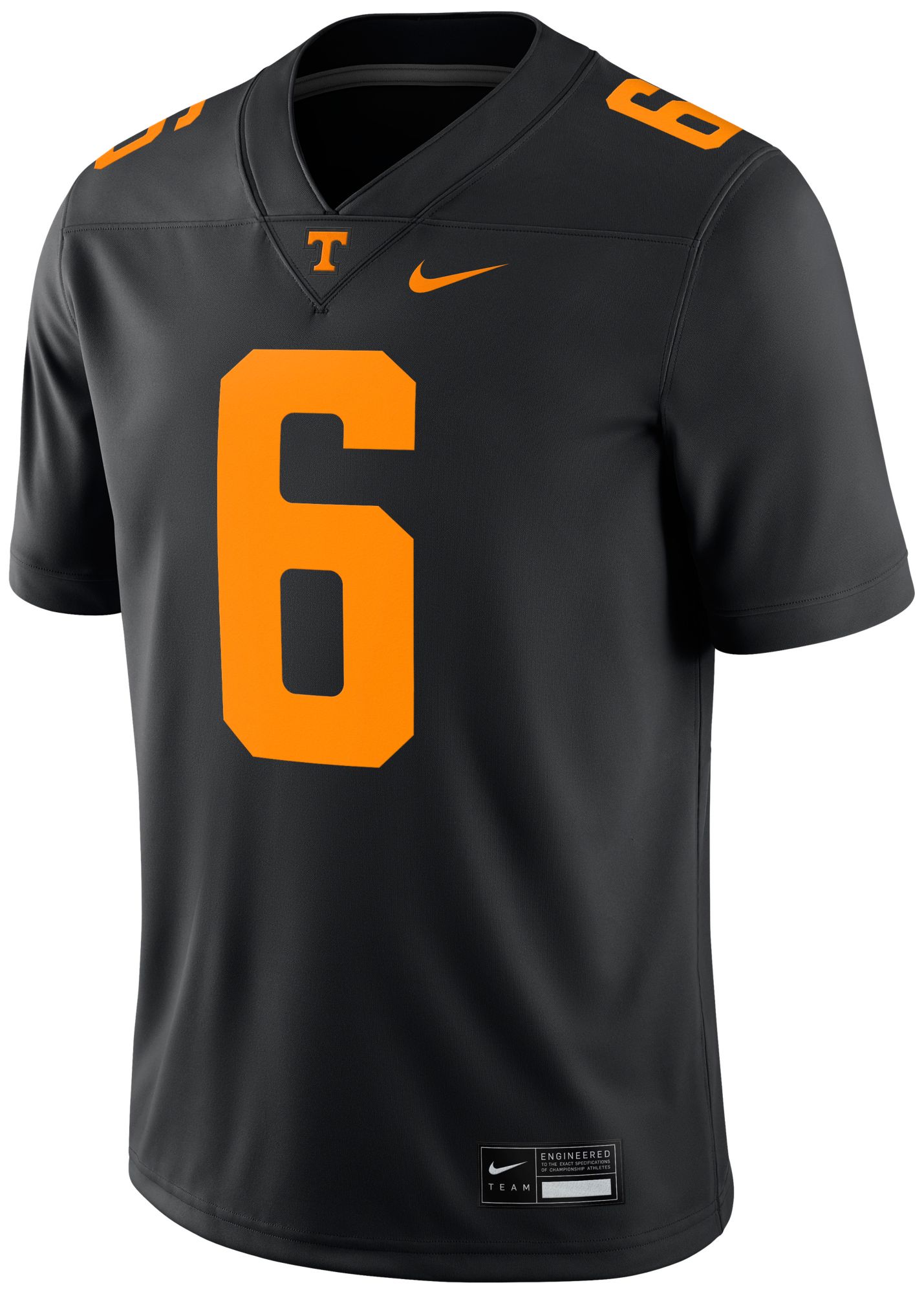 Nike Men's Tennessee Volunteers Alvin Kamara #6 Black Dri-FIT