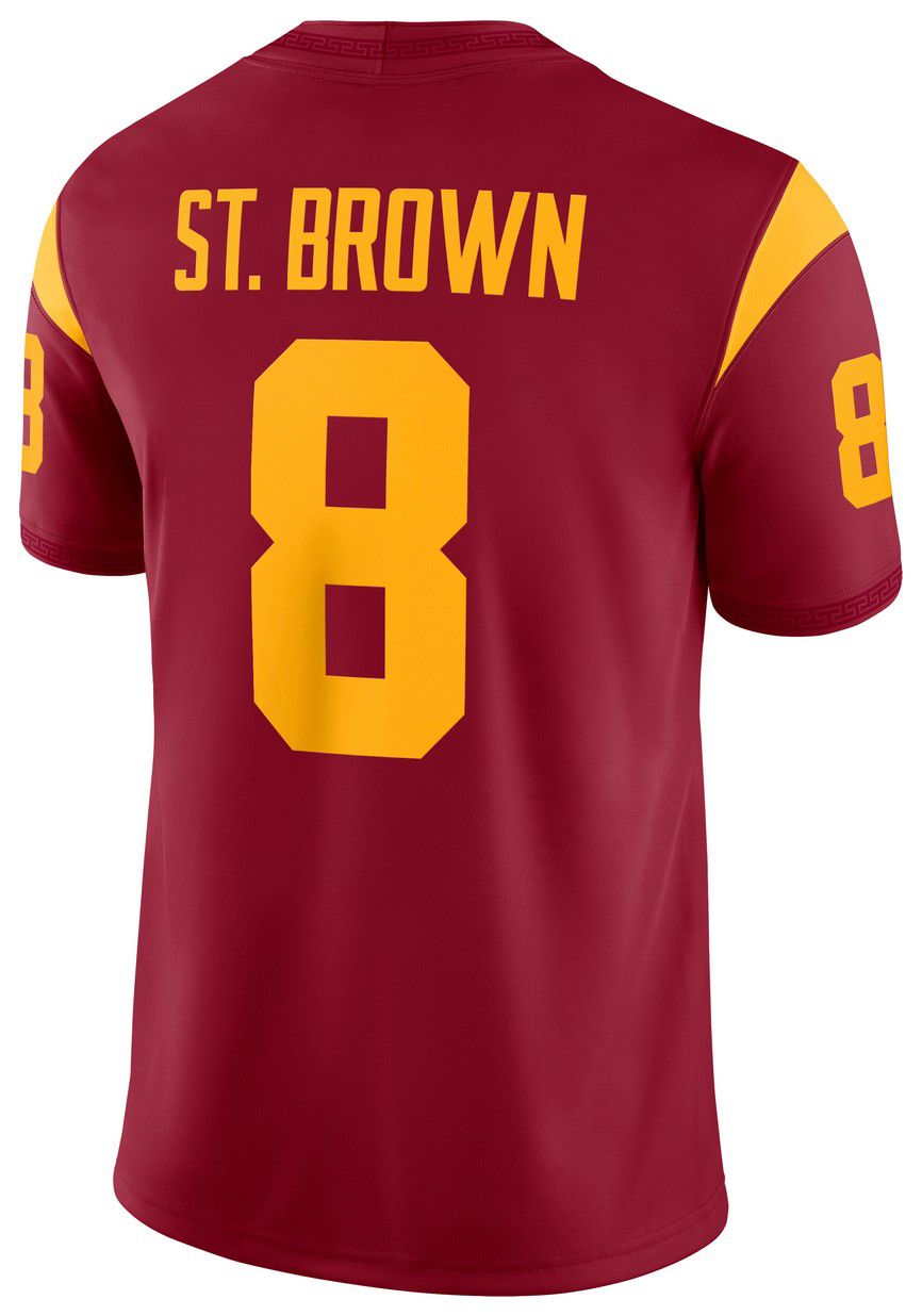 Nike Men's USC Trojans Amon-Ra St. Brown #8 Crimson Replica Football Jersey product image