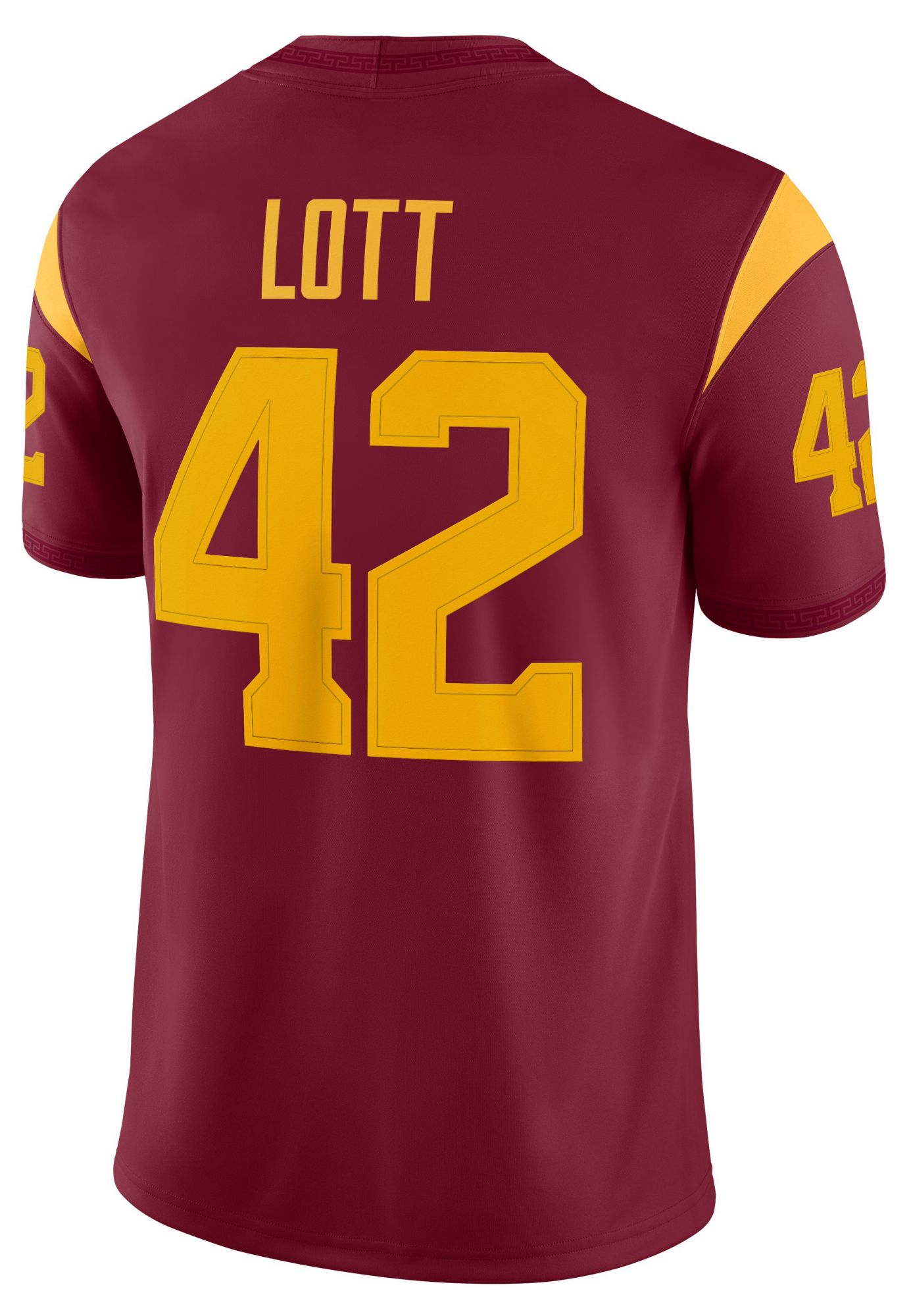 Nike Men's USC Trojans Ronnie Lott #42 Team Crimson Jersey