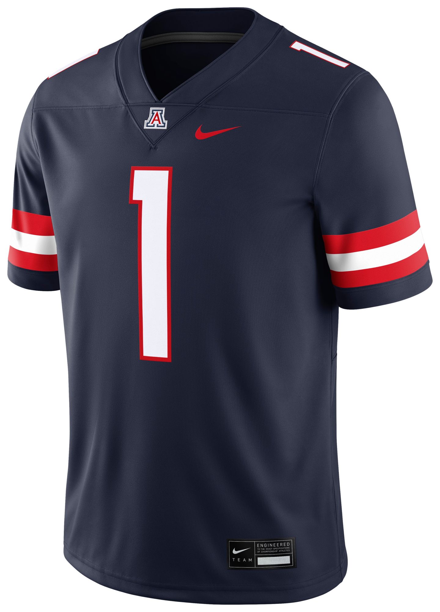 Nike Men's Arizona Wildcats #1 Navy Dri-FIT Replica Football Game Jersey product image