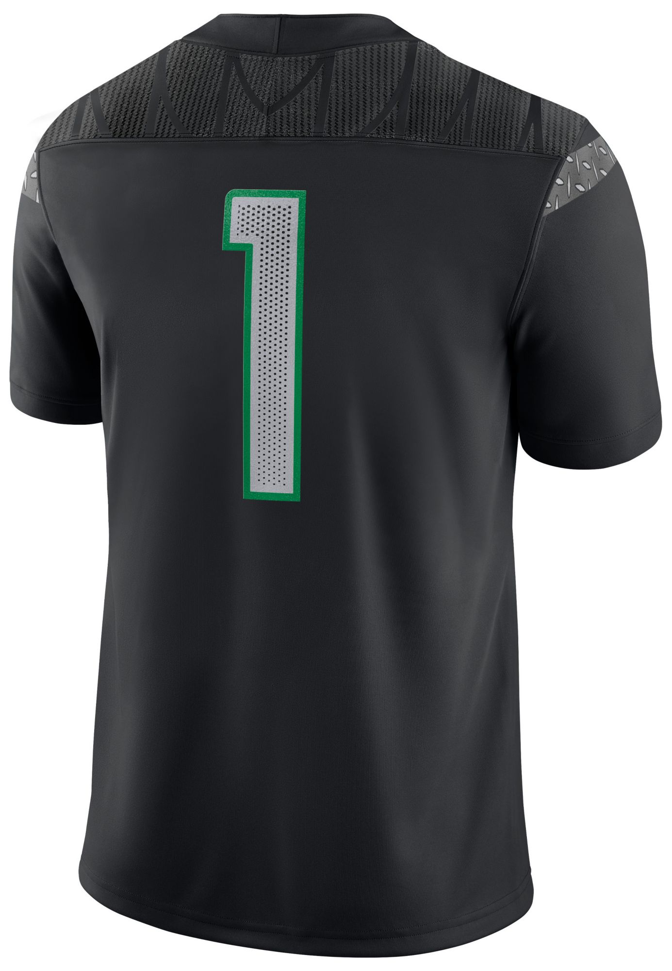 Nike Men's Oregon Ducks #1 Black Dri-FIT Replica Football Game Jersey product image