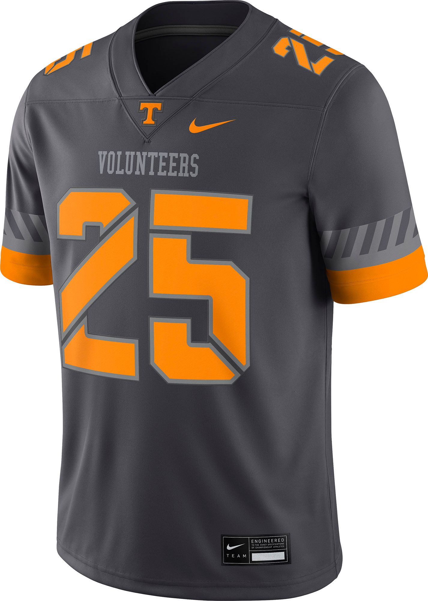 Nike Men's Tennessee Volunteers Smokey Grey Dri-FIT Replica Alternate Football Game Jersey product image