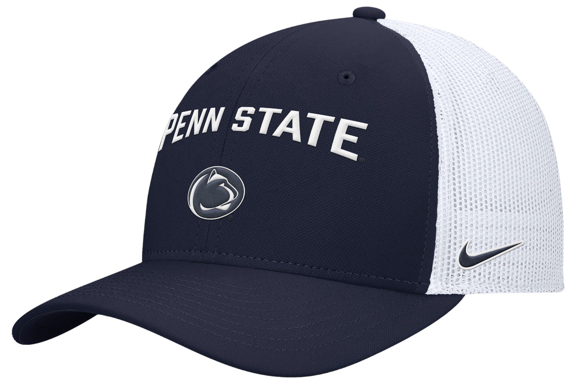 Nike Men's Penn State Nittany Lions Blue Rise Adjustable Trucker Hat product image