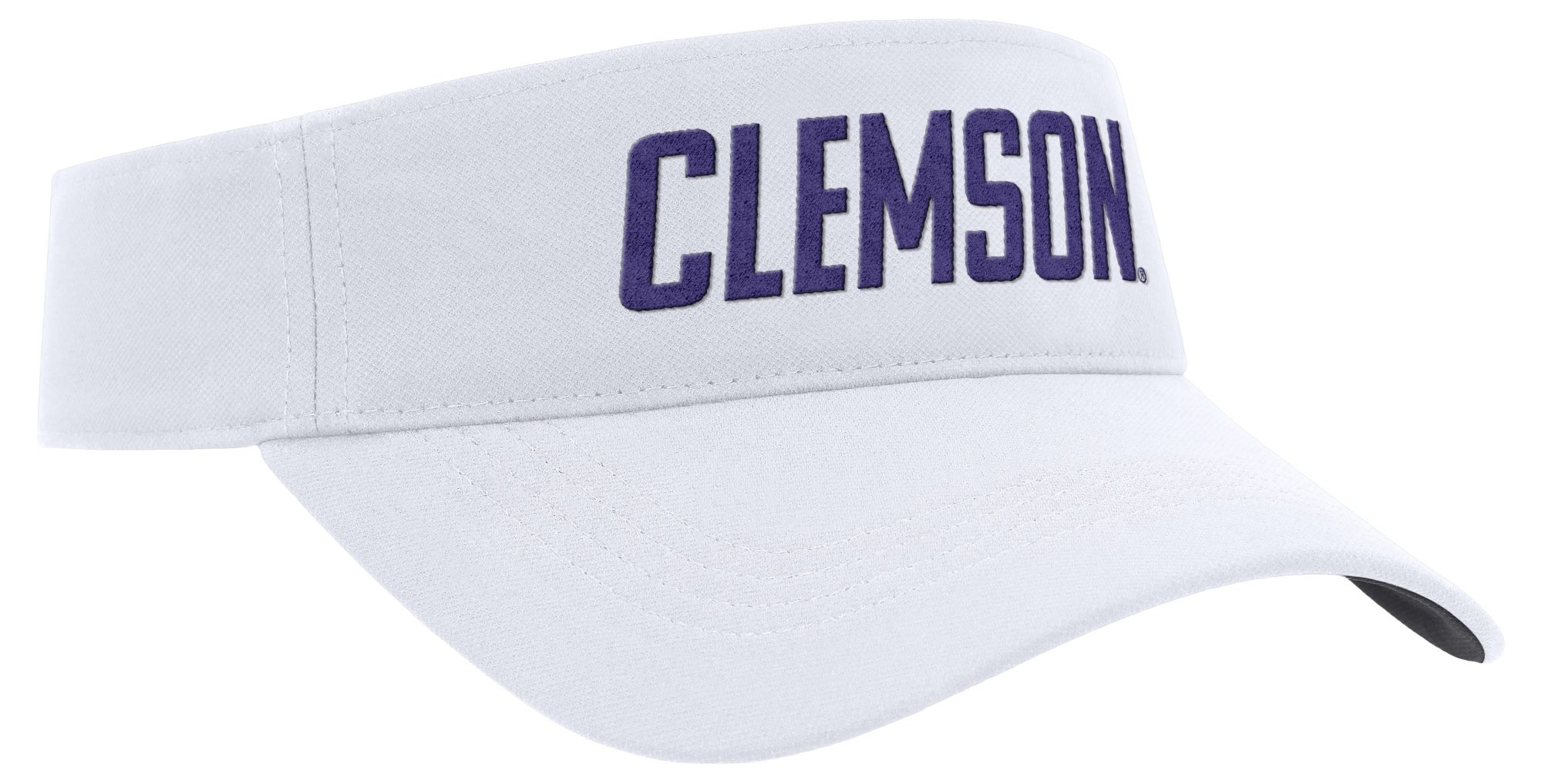 Nike Adult Clemson Tigers White Ace Practice Visor Cap product image