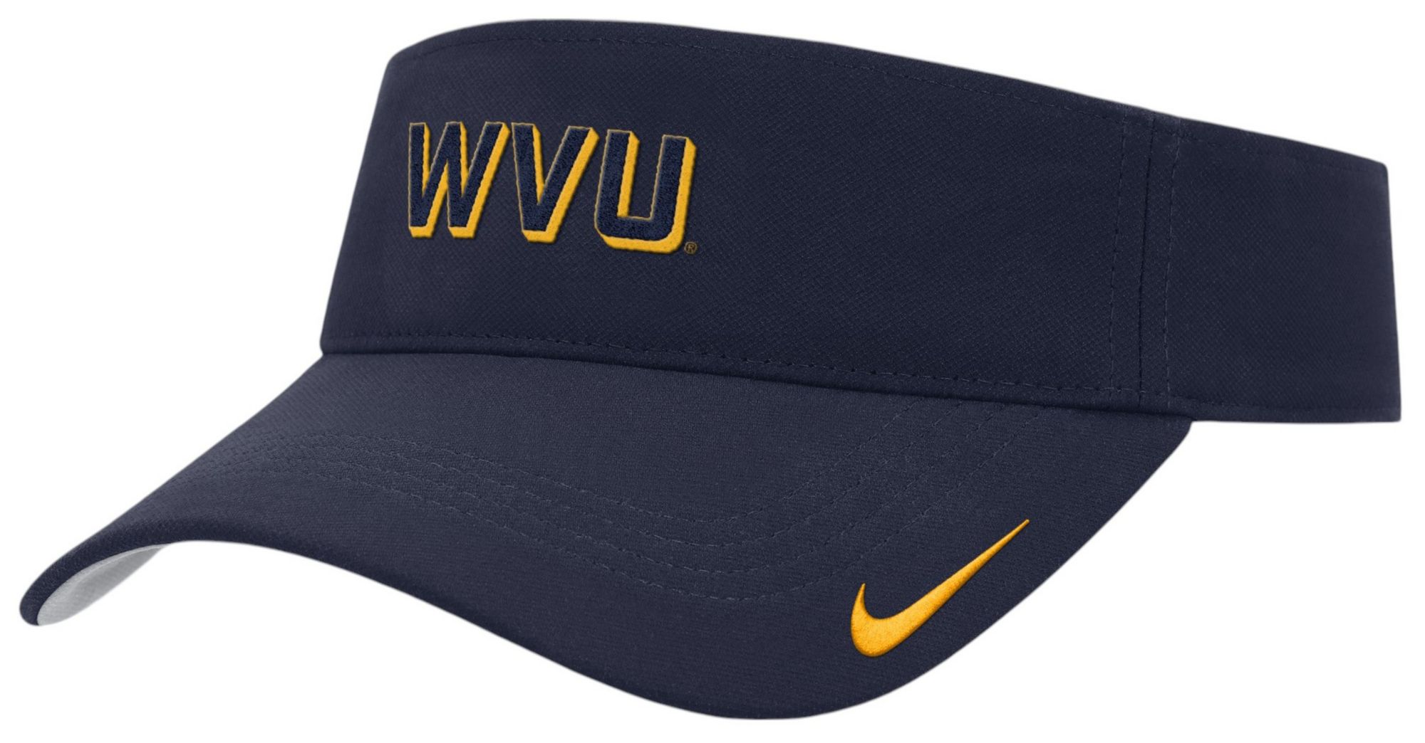 Nike Adult West Virginia Mountaineers College Navy Ace Practice Visor product image