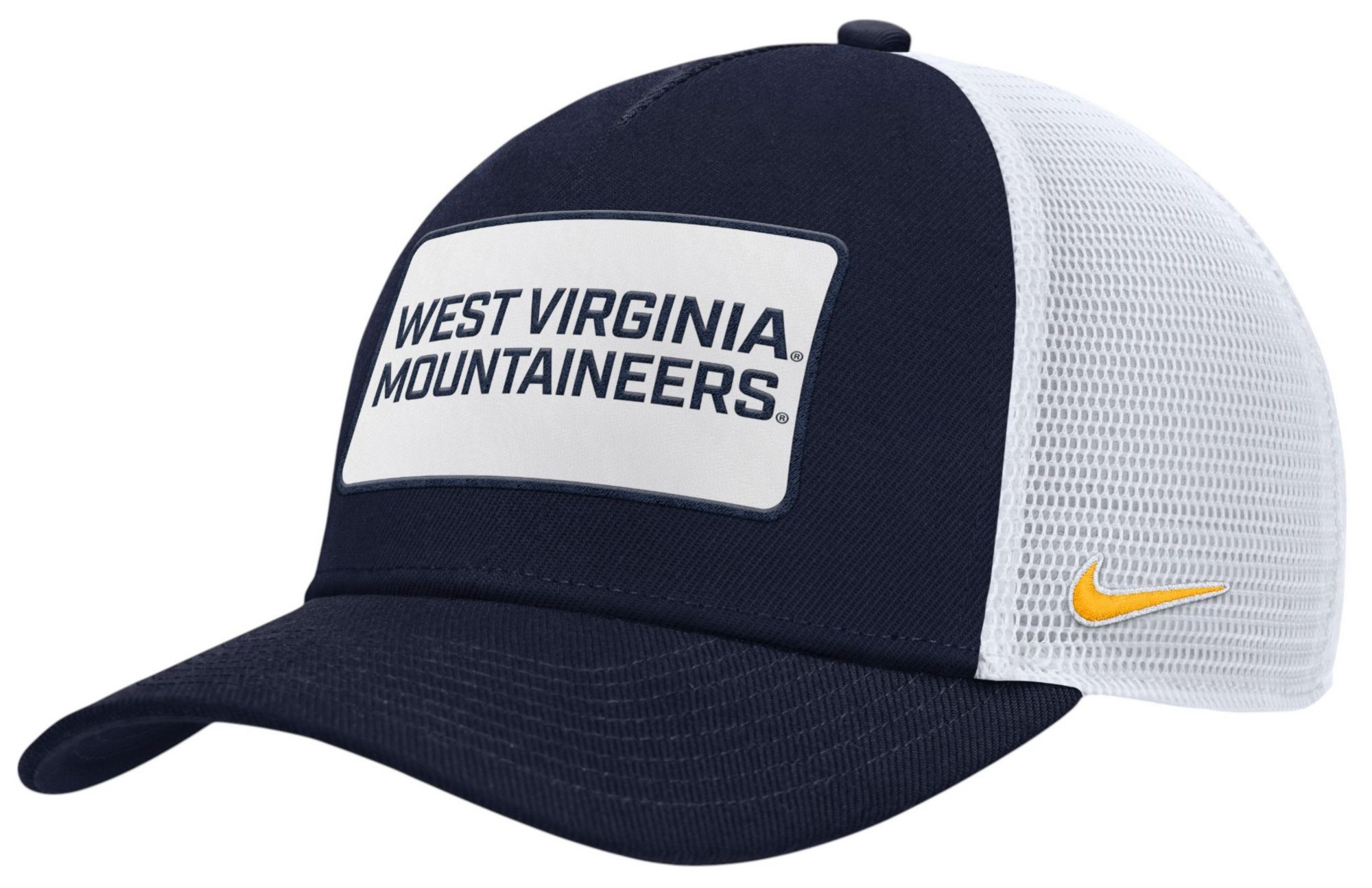 Nike Adult West Virginia Mountaineers College Navy Game Day Trucker Adjustable Hat product image
