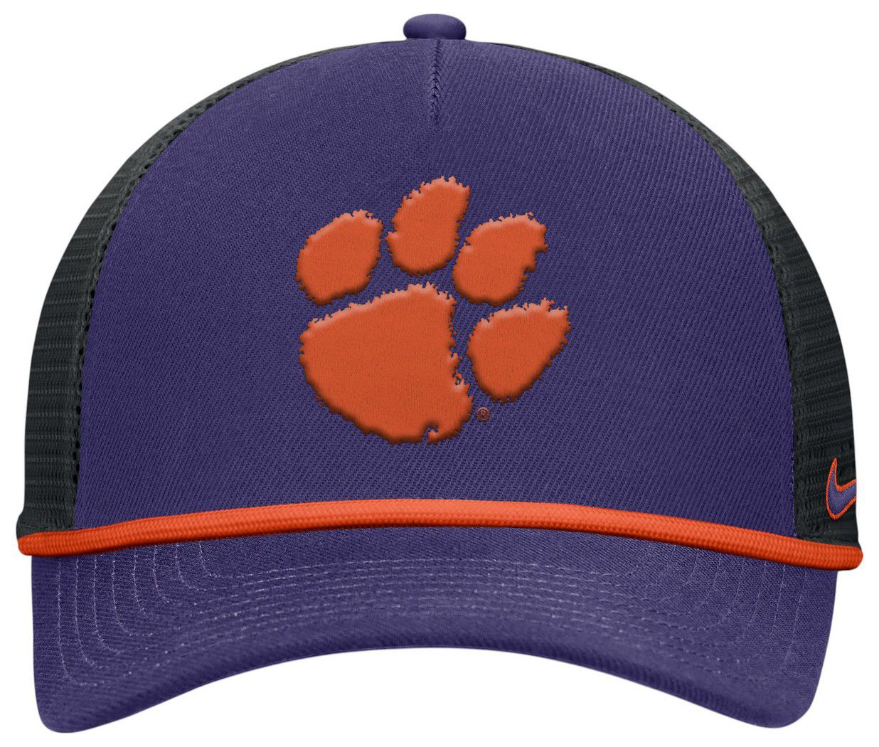 Nike Adult Clemson Tigers New Orchid Rope Adjustable Trucker Hat product image
