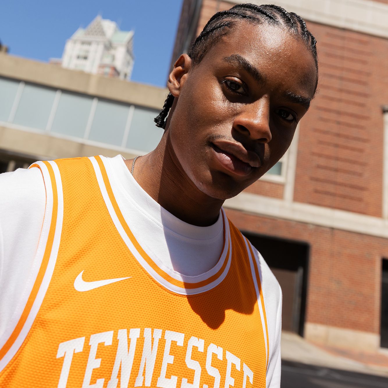 Nike Men's Tennessee Volunteers Tennessee Orange Replica Basketball Jersey product image