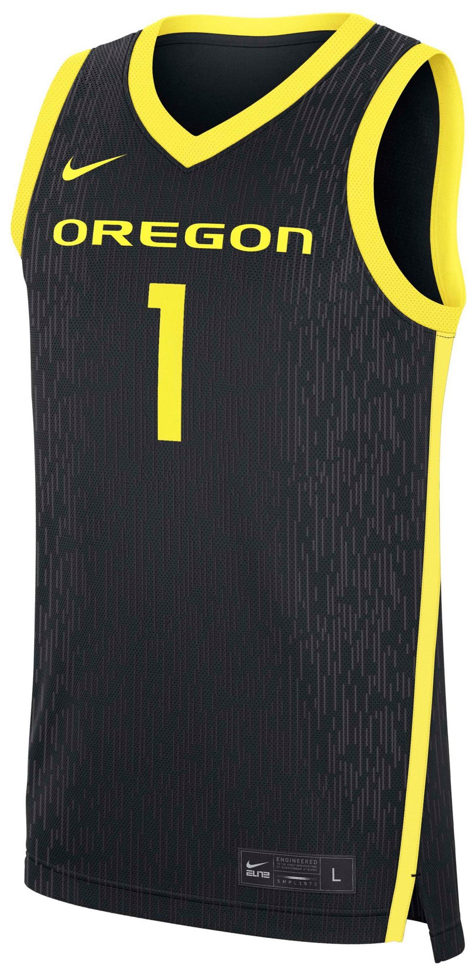 Nike Men's Oregon Ducks Black Replica Basketball Jersey product image