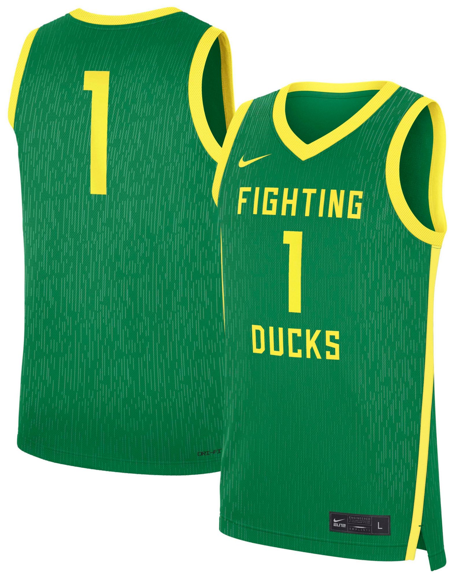 Nike Men's Oregon Ducks Green Replica Basketball Jersey product image