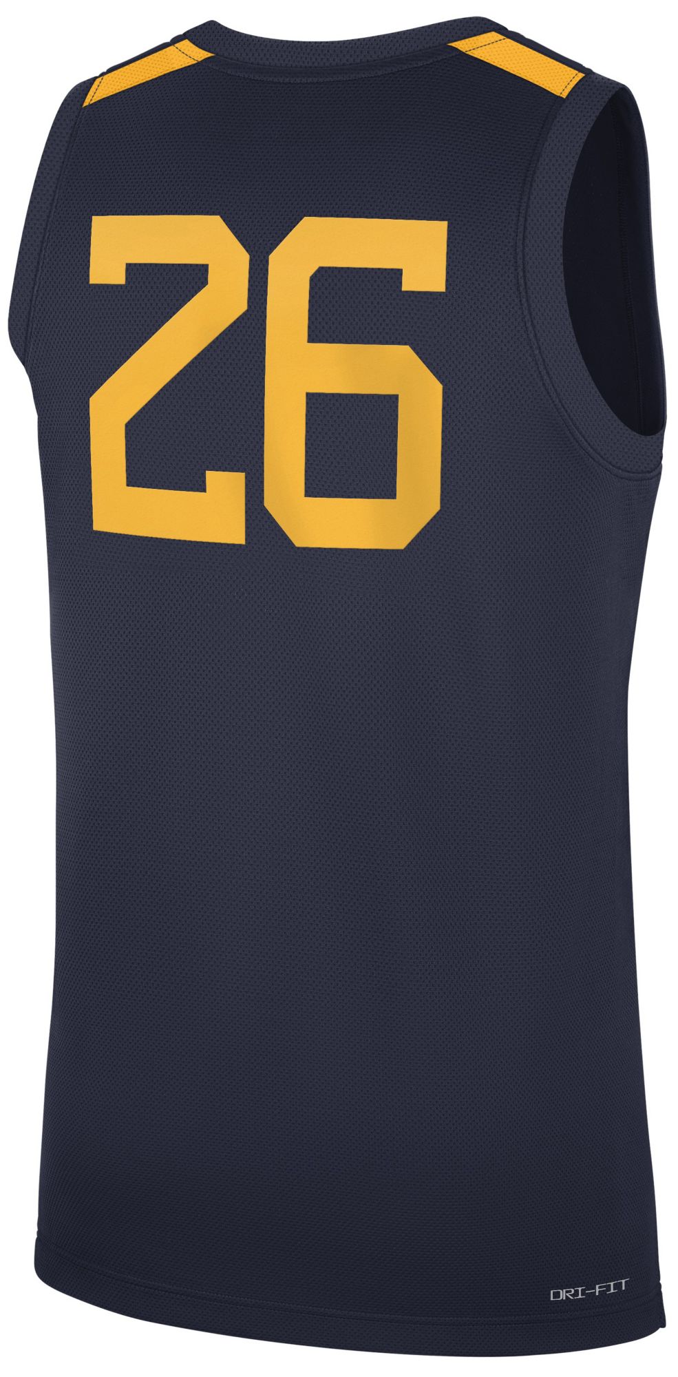 Nike Men's West Virginia Mountaineers Navy Replica Basketball Jersey product image