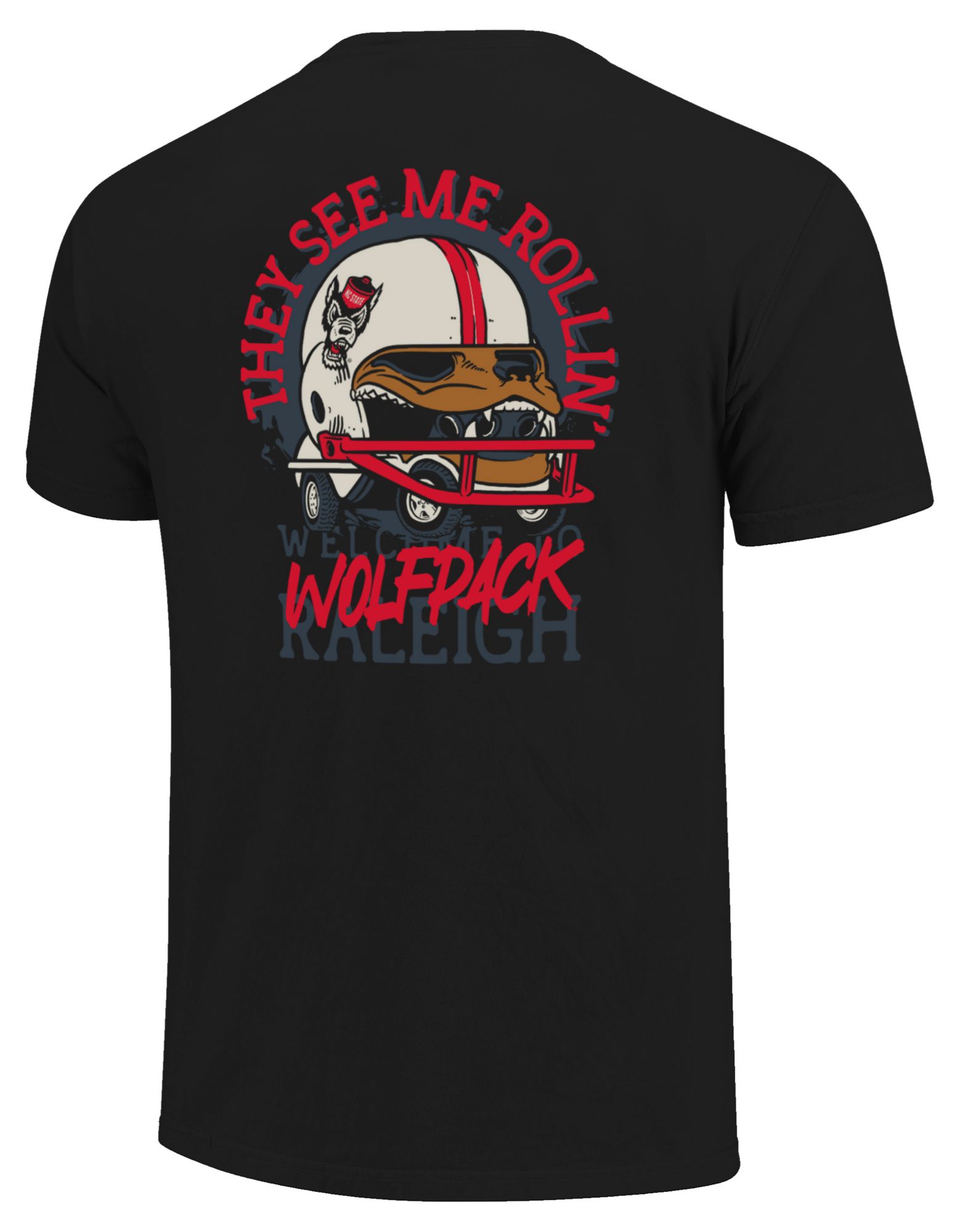 Image One Men's NC State Wolfpack Black 'See Me Rollin' T-Shirt product image