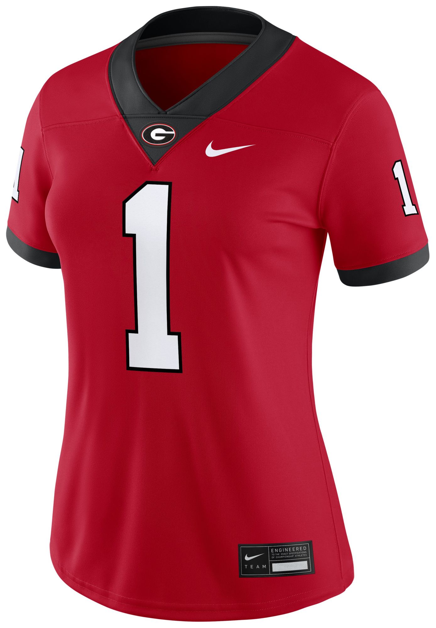 Nike Women's Georgia Bulldogs #1 Red Dri-FIT Replica Football Game Jersey product image