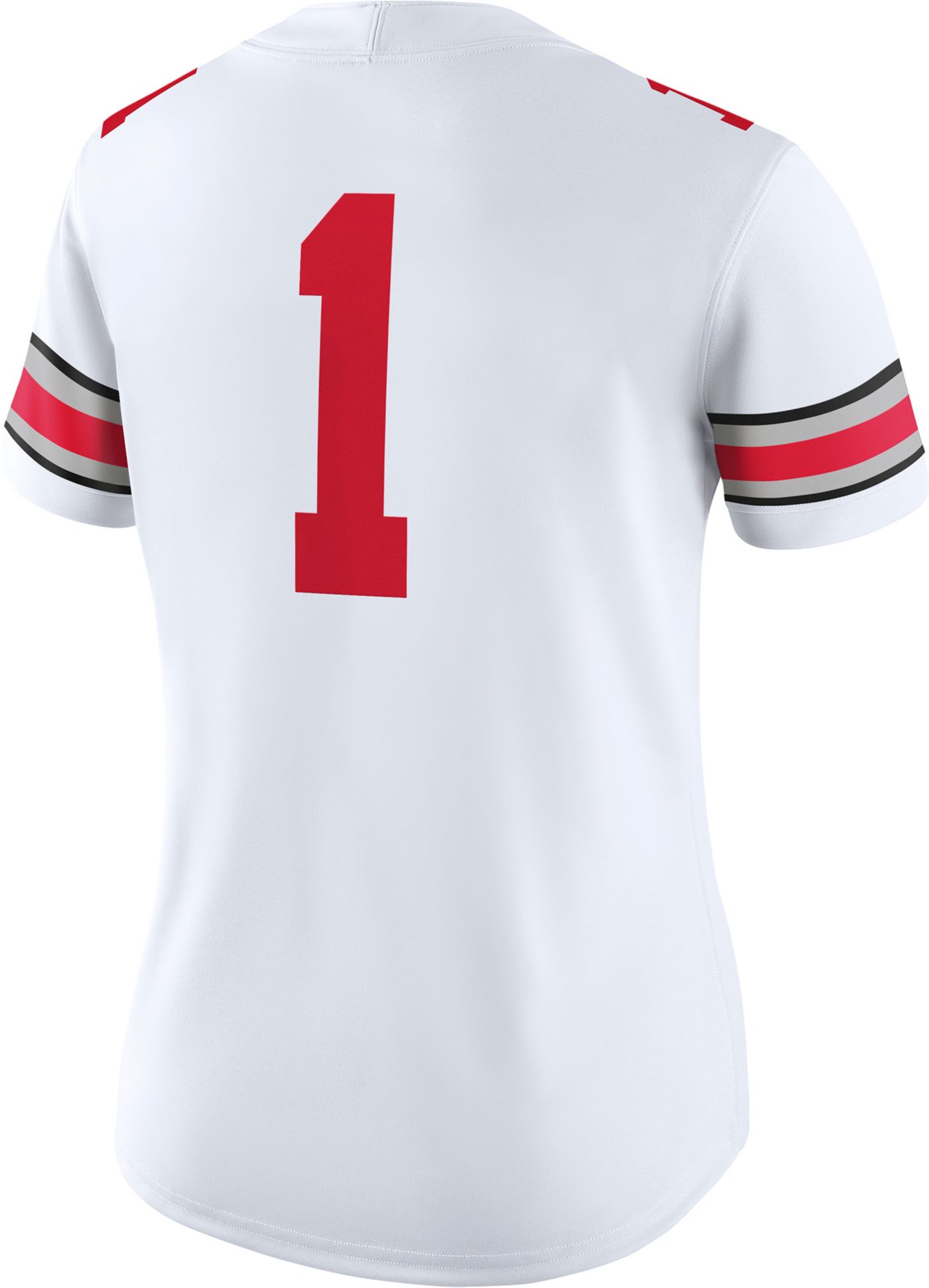 Nike Women s Ohio State Buckeyes 1 White Dri FIT Replica Football Game Jersey Dick s Sporting Goods