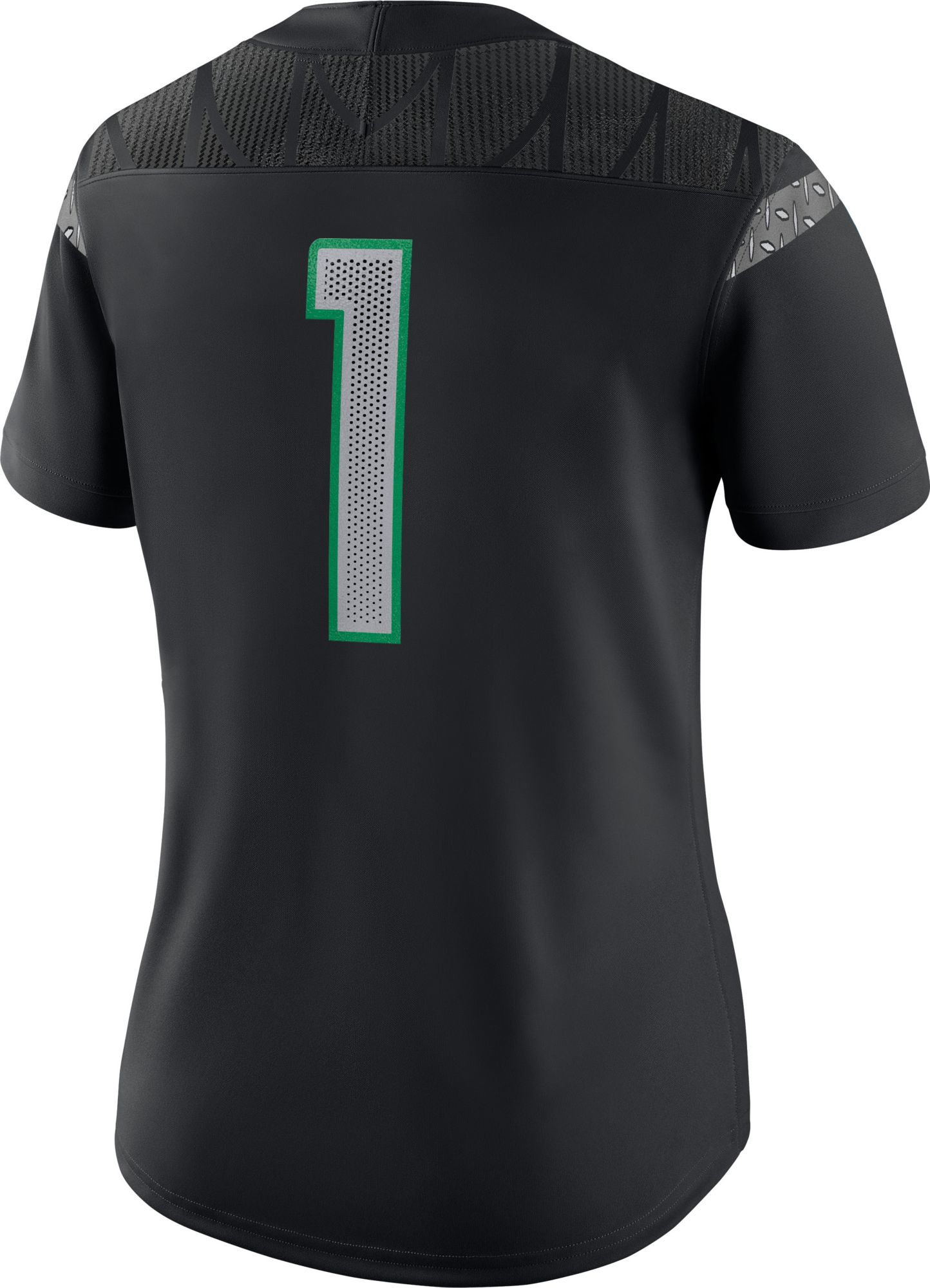 Nike Women's Oregon Ducks #1 Black Dri-FIT Replica Football Game Jersey product image